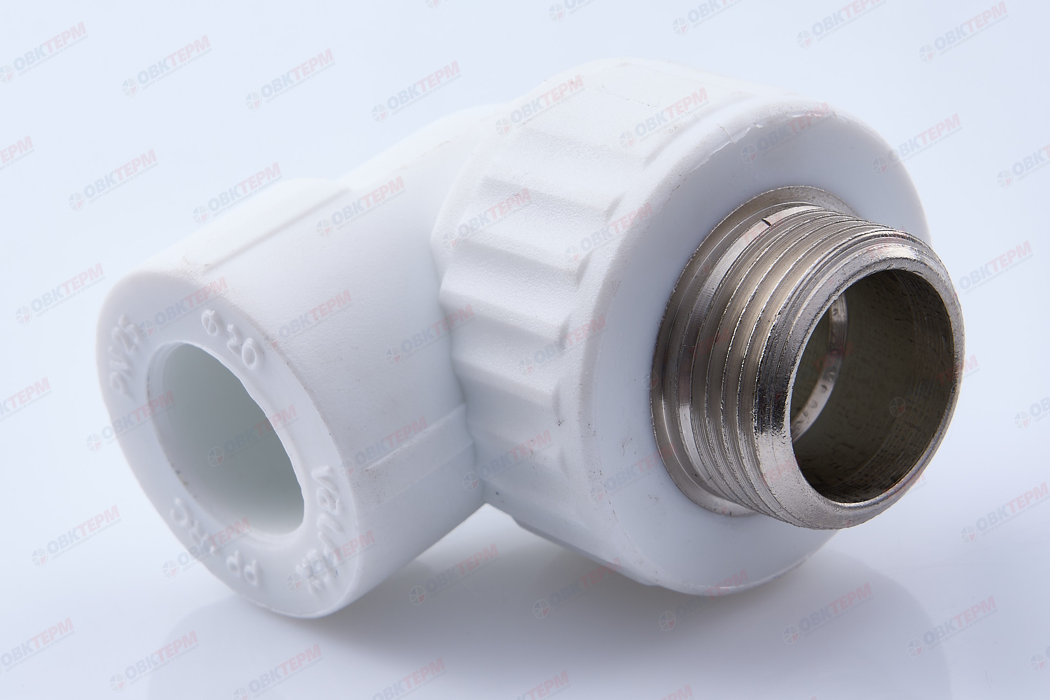 Угол с МРН  20 * 3/4"      (VALFEX)  белый  (75/15) - Изображение №1