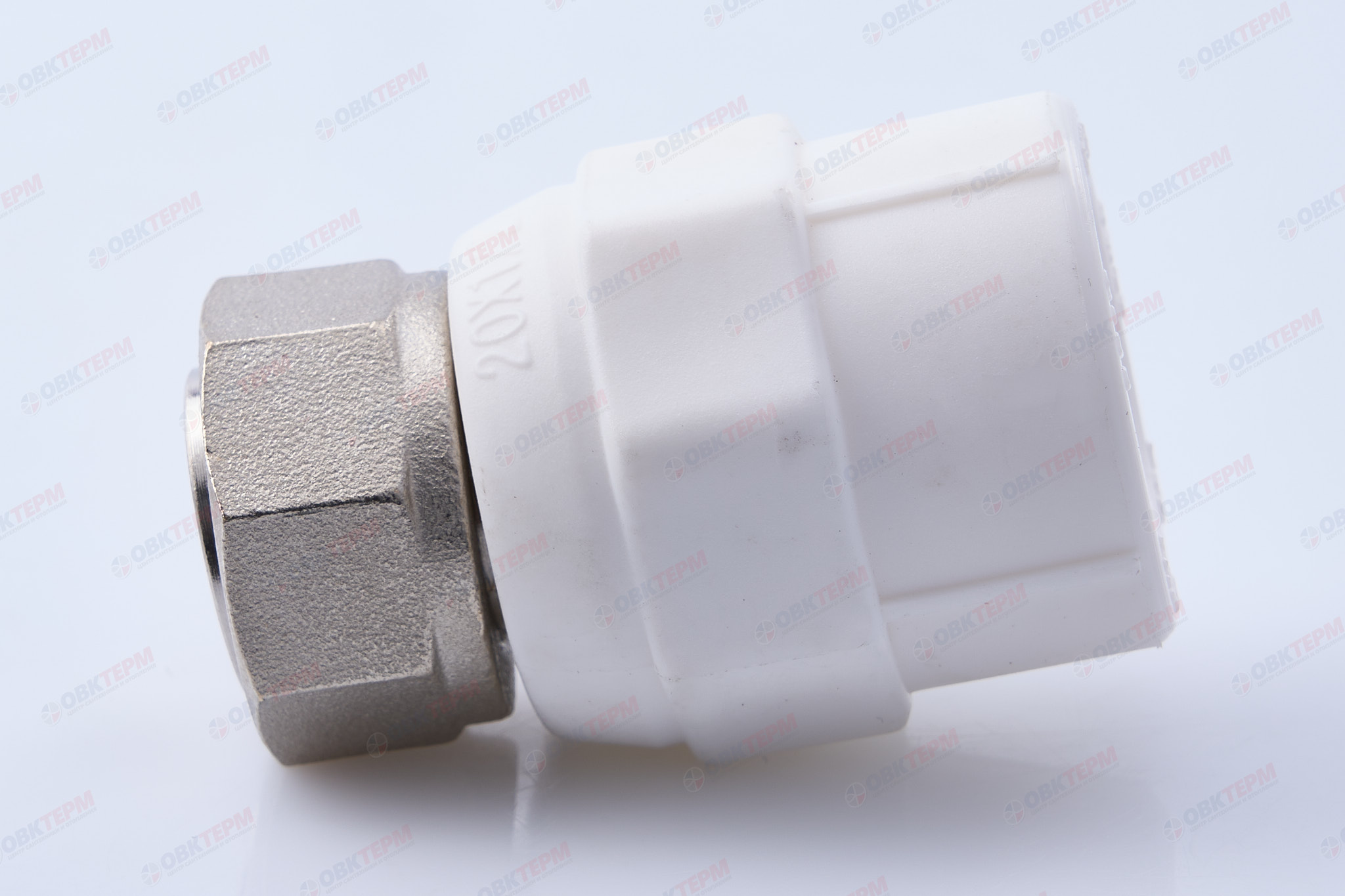 Соединитель с накидной гайкой 20*1/2     (Valtec )   (10шт/400ящ) - миниатюра №10