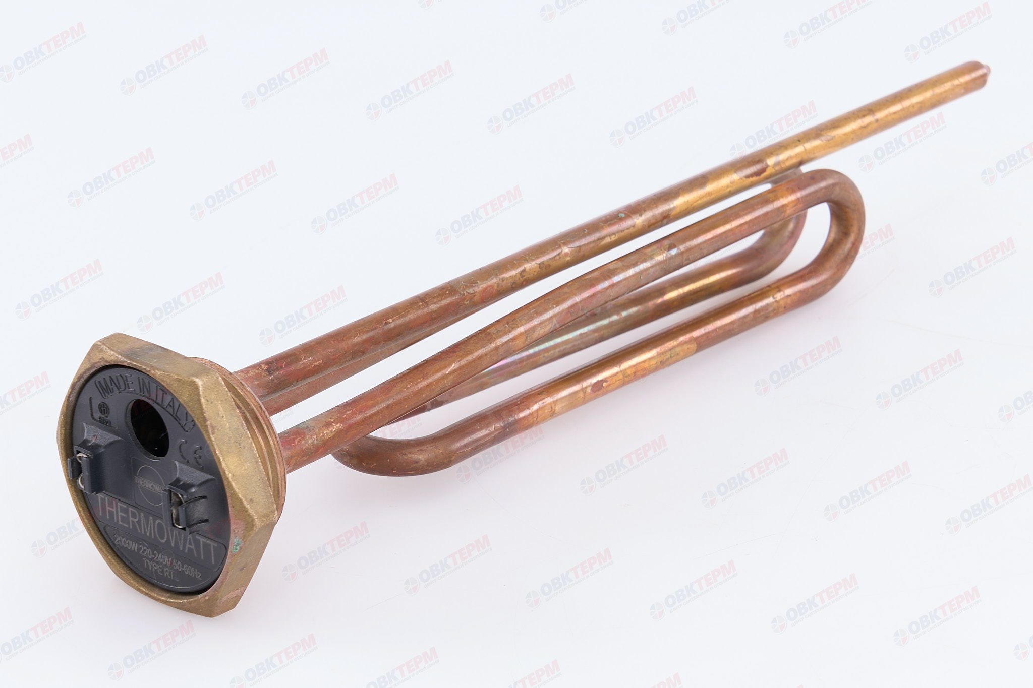 Т26-3 Тэн Thermowat (RECO) 2 кВт гнутый, на резьбе 1 1/4", под анод R182251 - изображение №1