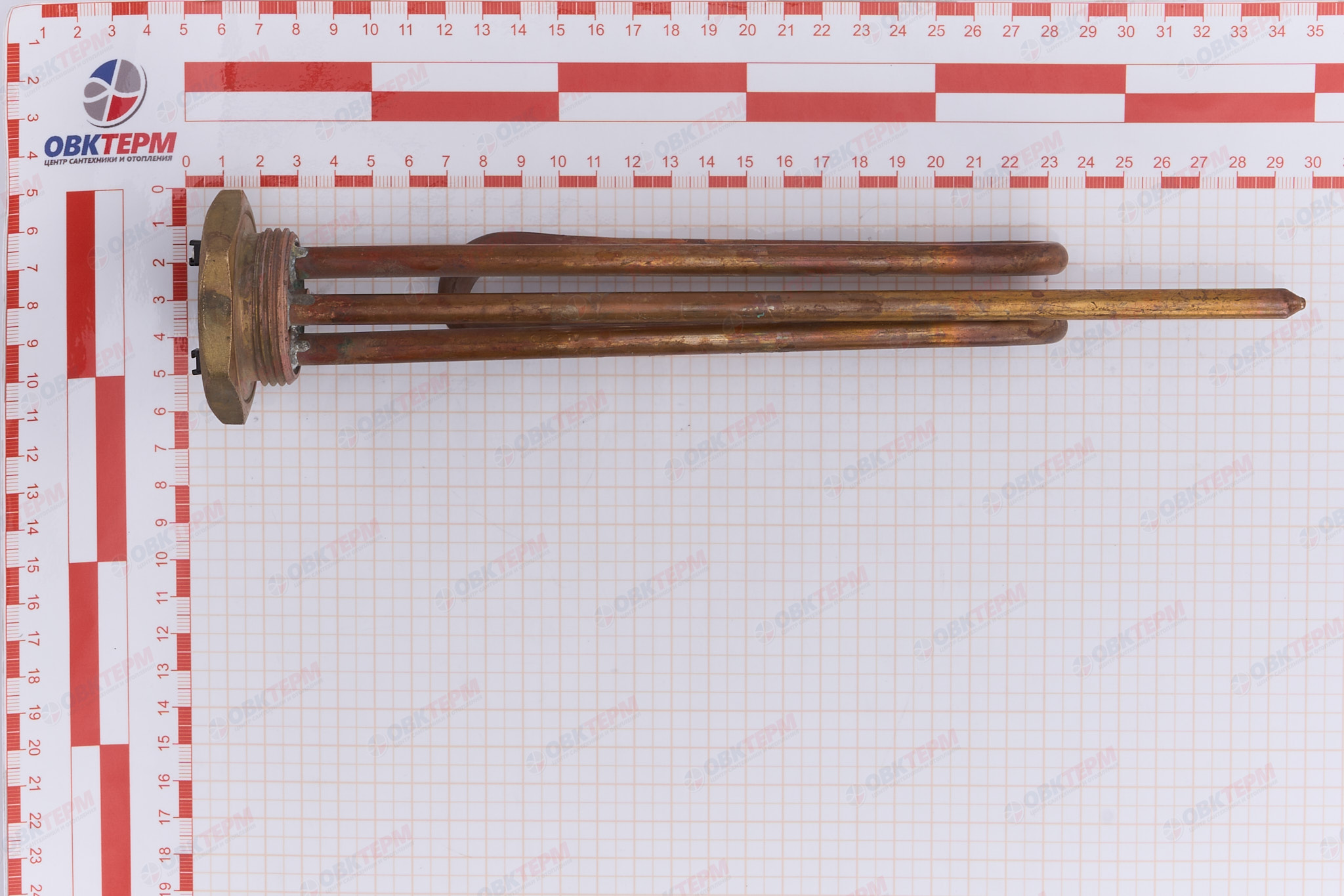 Т26-3 Тэн Thermowat (RECO) 2 кВт гнутый, на резьбе 1 1/4", под анод R182251 - миниатюра №6