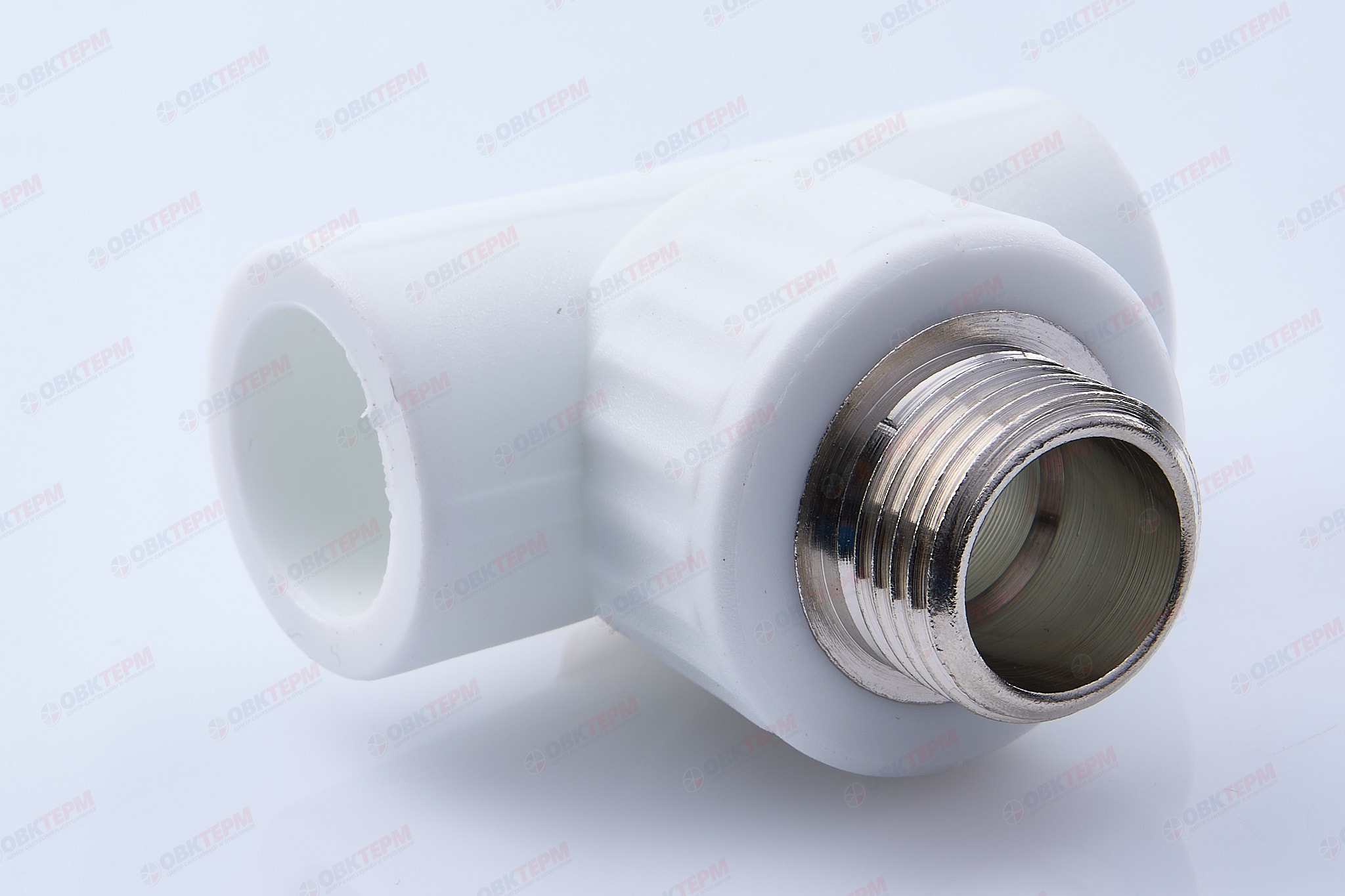 Тройник с МРН  20 * 1/2"      (VALFEX)  белый  (100/25) - Изображение №1