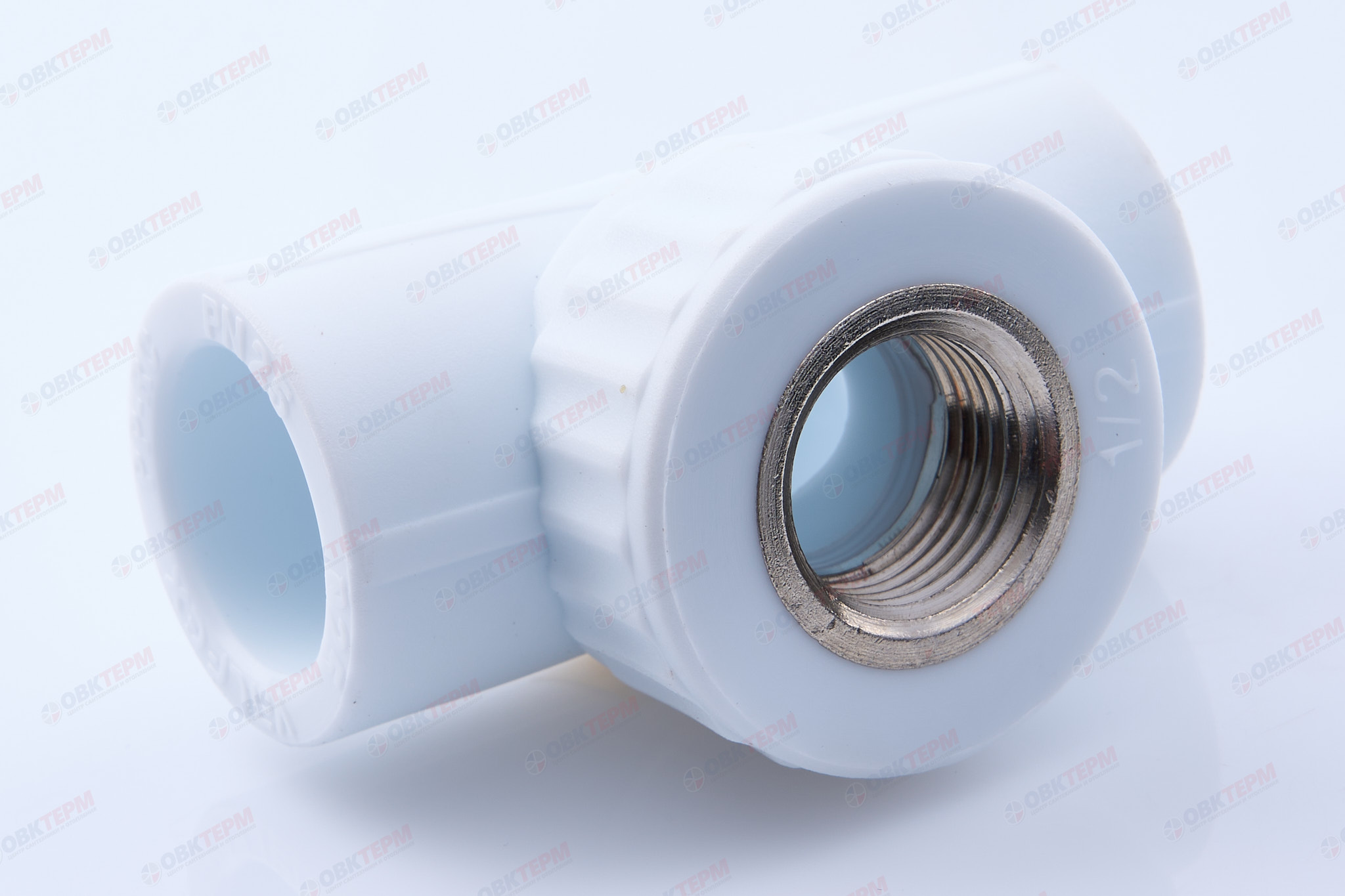 Тройник с МРВ  25 * 1/2"      (VALFEX)  белый  (60/15) - Изображение №1