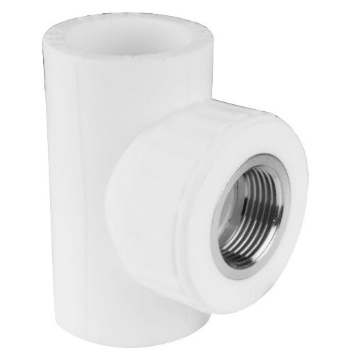 Тройник с МРВ  25 * 1/2"      (VALFEX)  белый  (60/15) - Изображение №2