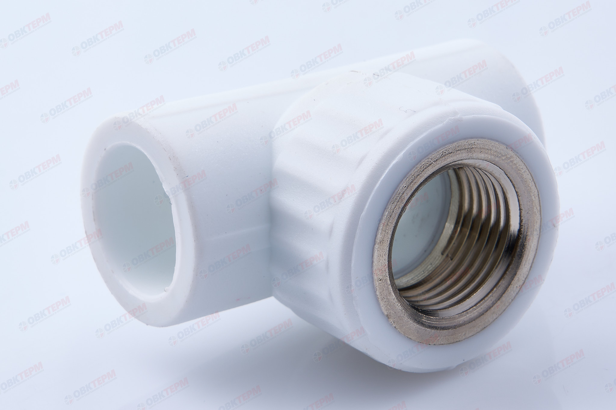 Тройник с МРВ  20 * 1/2"      (VALFEX)  белый  (100/25) - Изображение №1