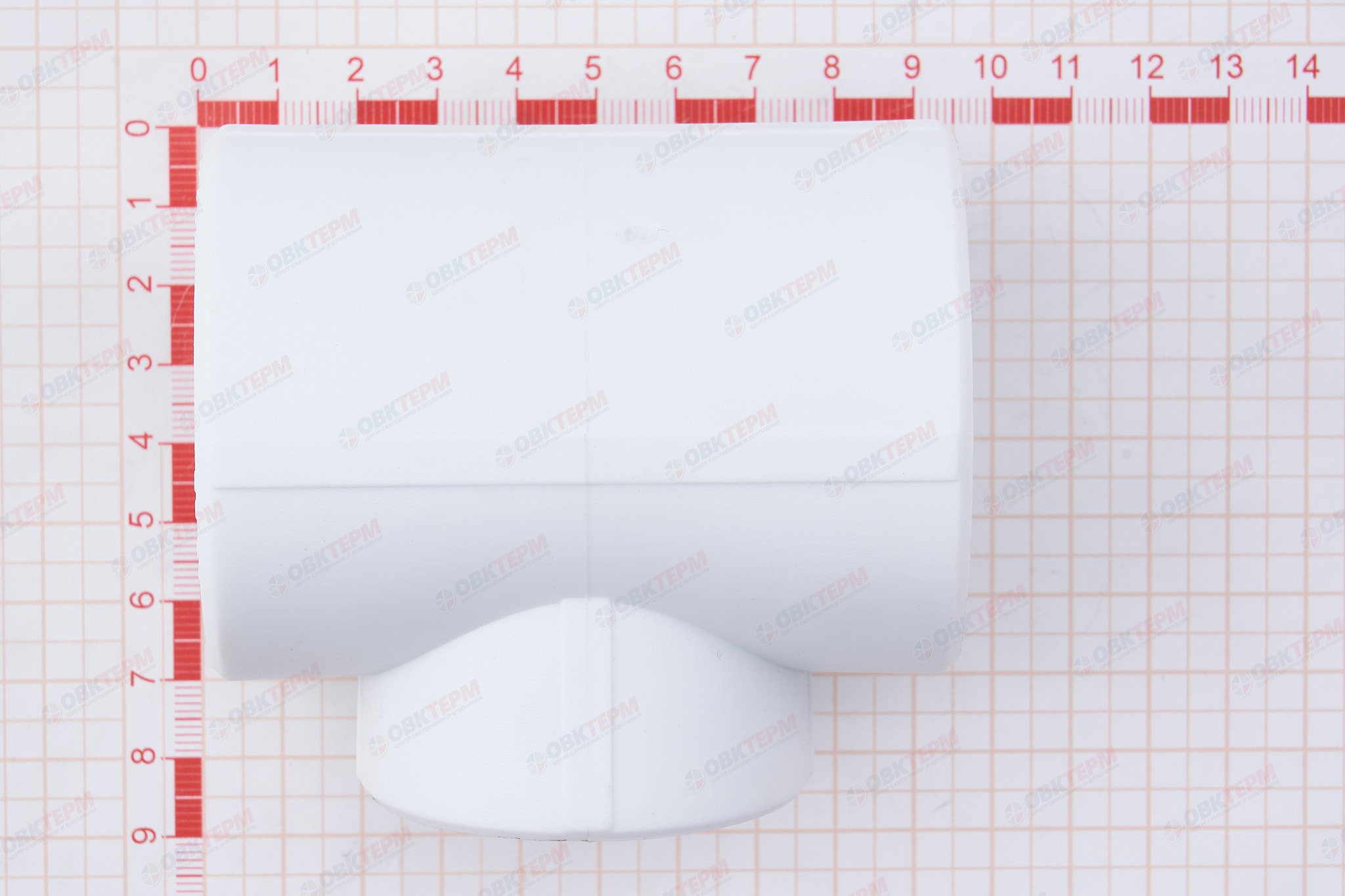Тройник  50*40*50      (VALFEX)  белый  (35/5) - миниатюра №5