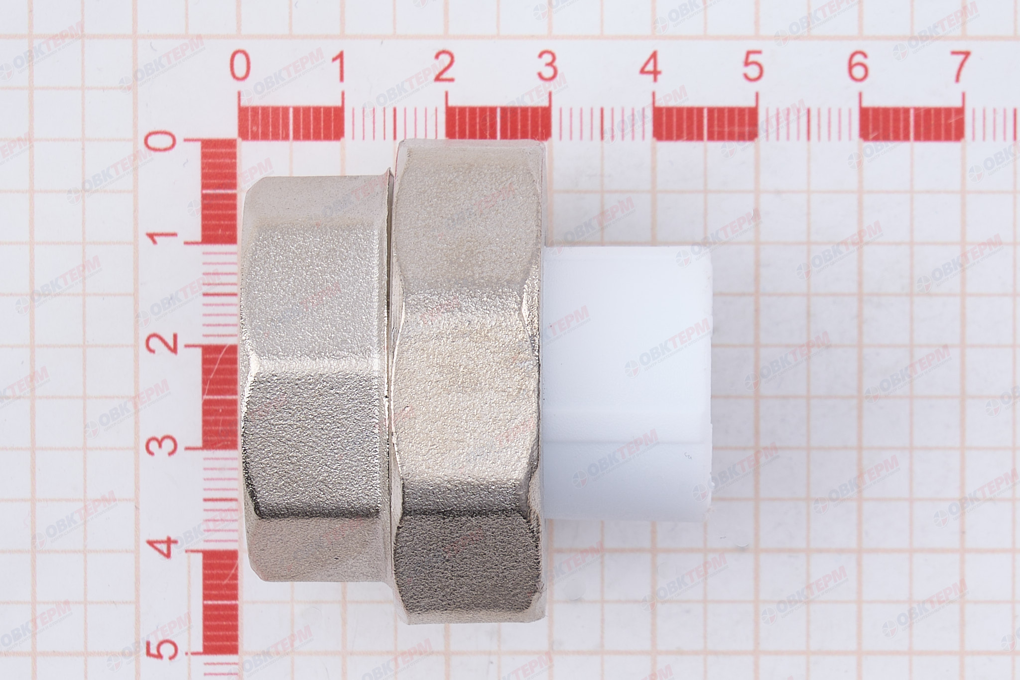 Разборное соединение   20 *1 в            (VALFEX)  белый  (100/25) - миниатюра №6