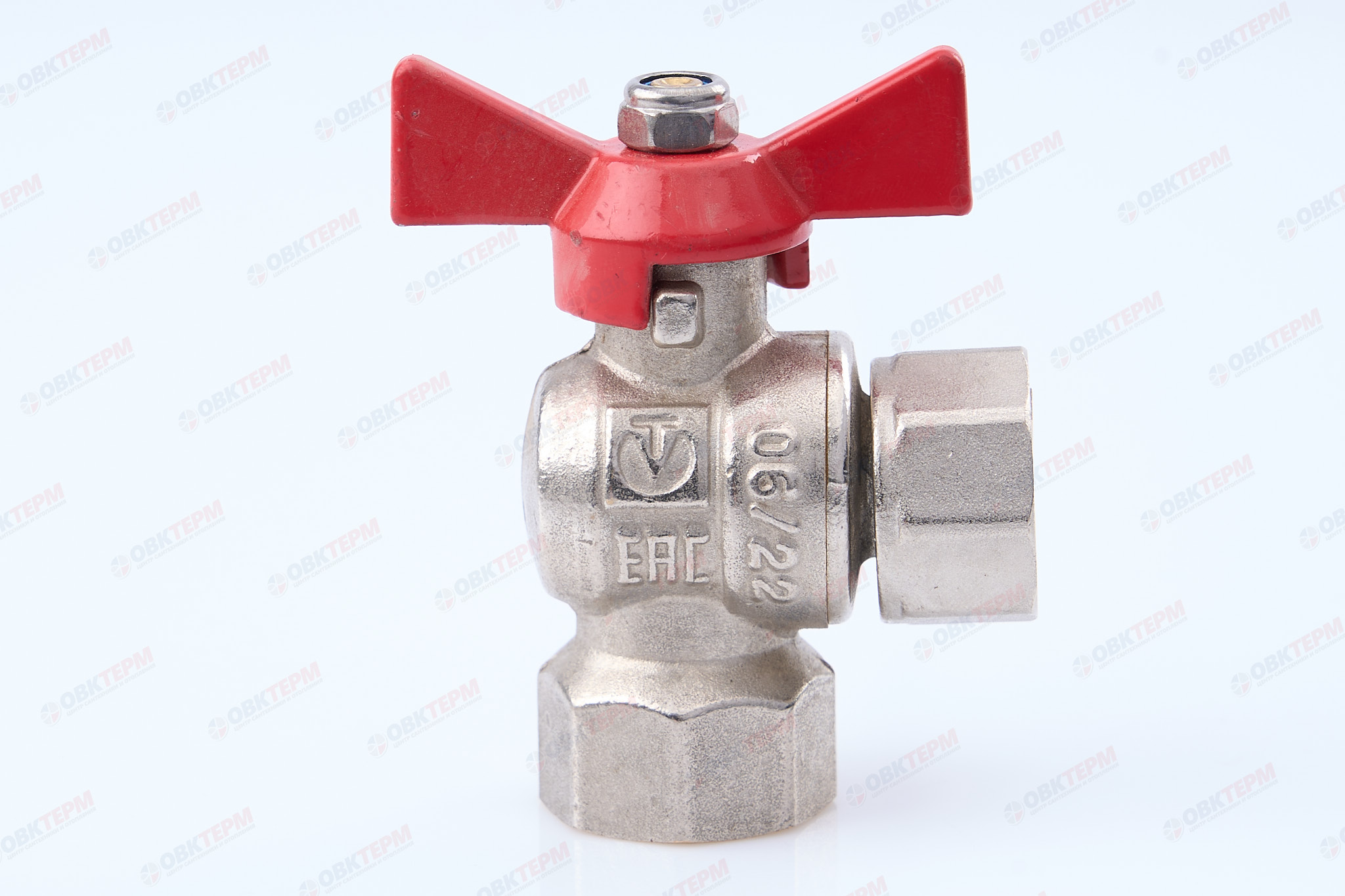 Кран шаровый    Valtec угловой с накидной гайкой    1/2"  вв  (15/60) - Изображение №4