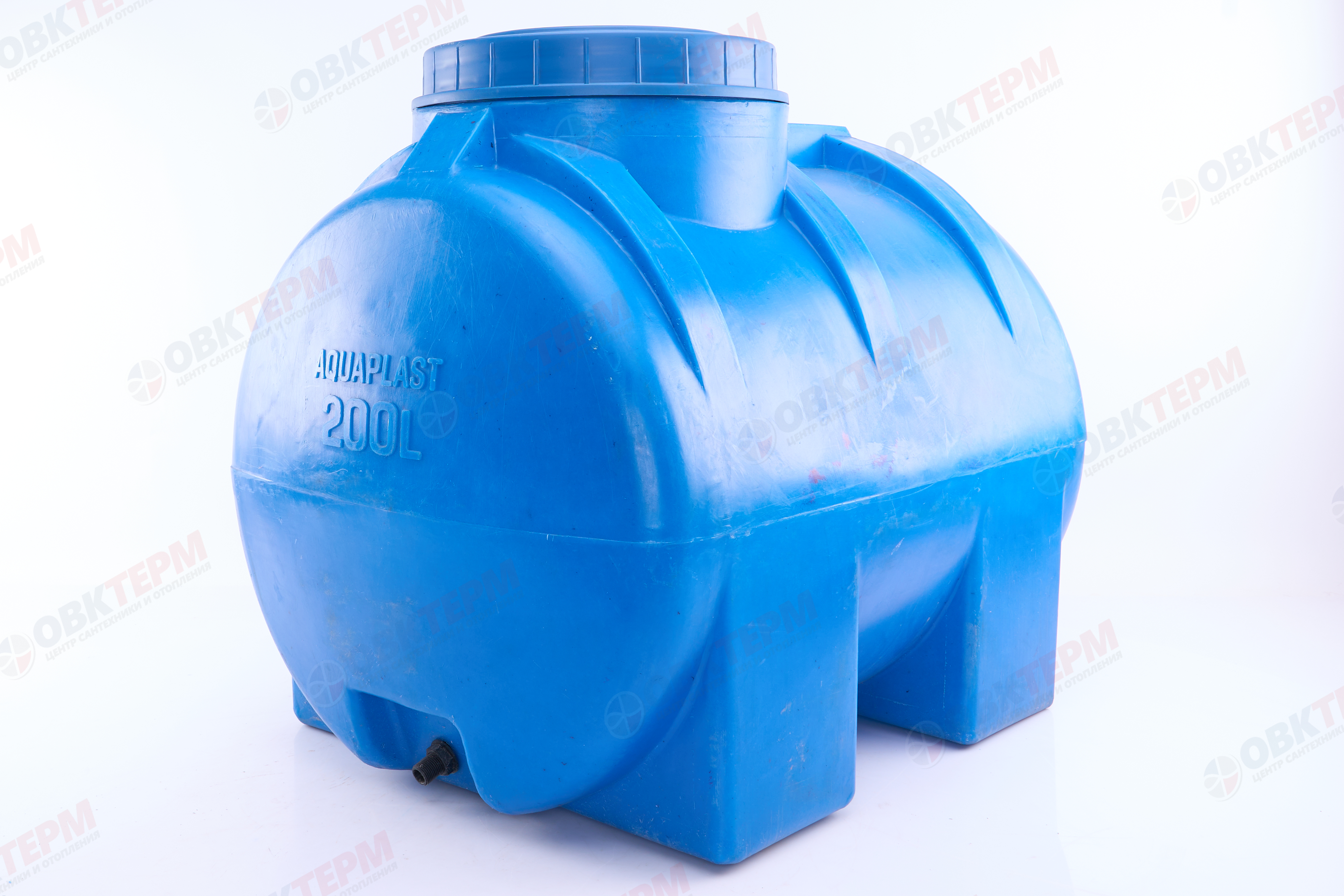Емкость  АКВАПЛАСТ       200л   горизонтальная  Синяя  (в66*д88*ш55) - Изображение №1