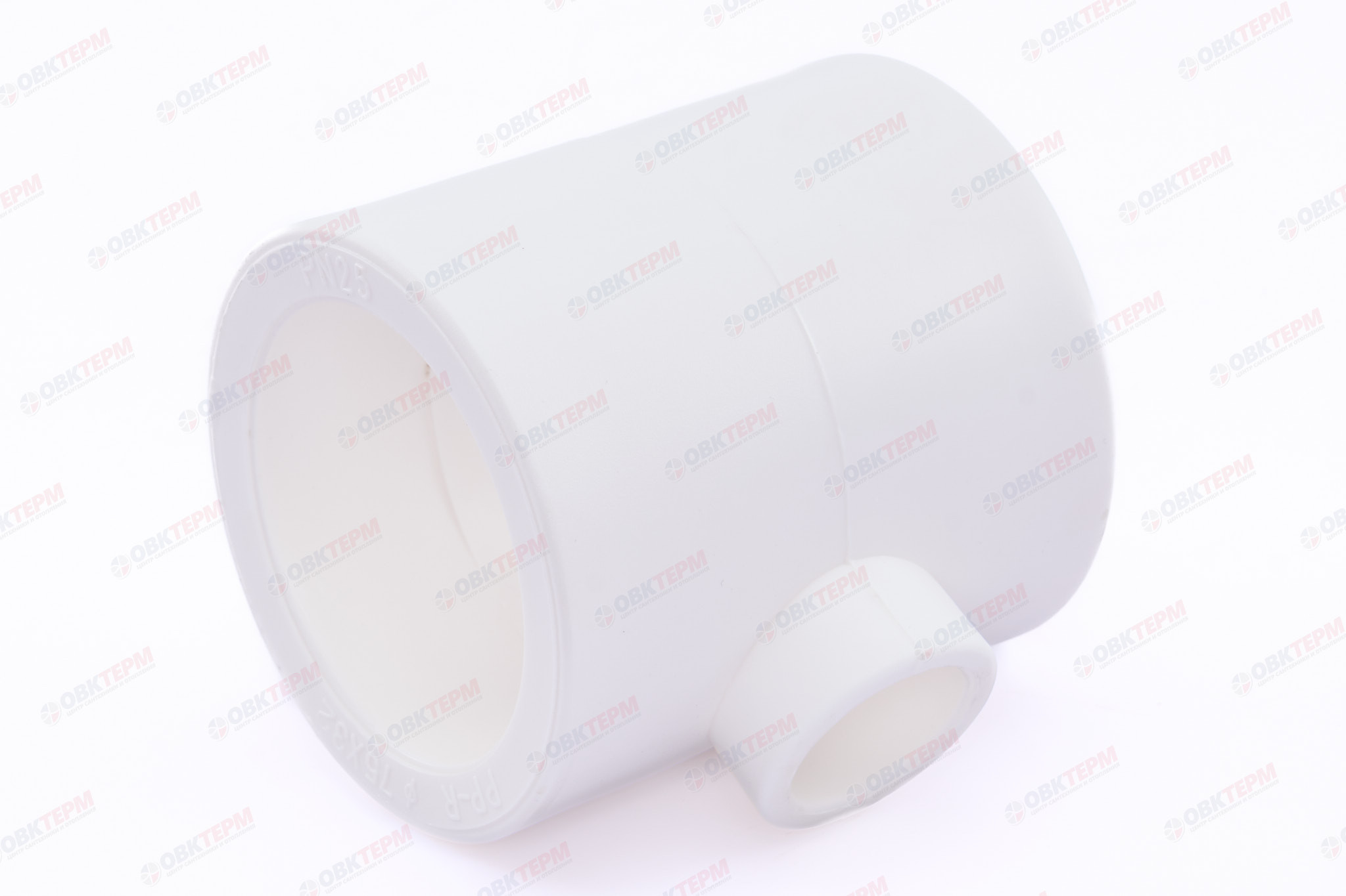 Тройник  75*32*75   БЕЛЫЙ PP-R   (RTP)    (24/2) - изображение №1