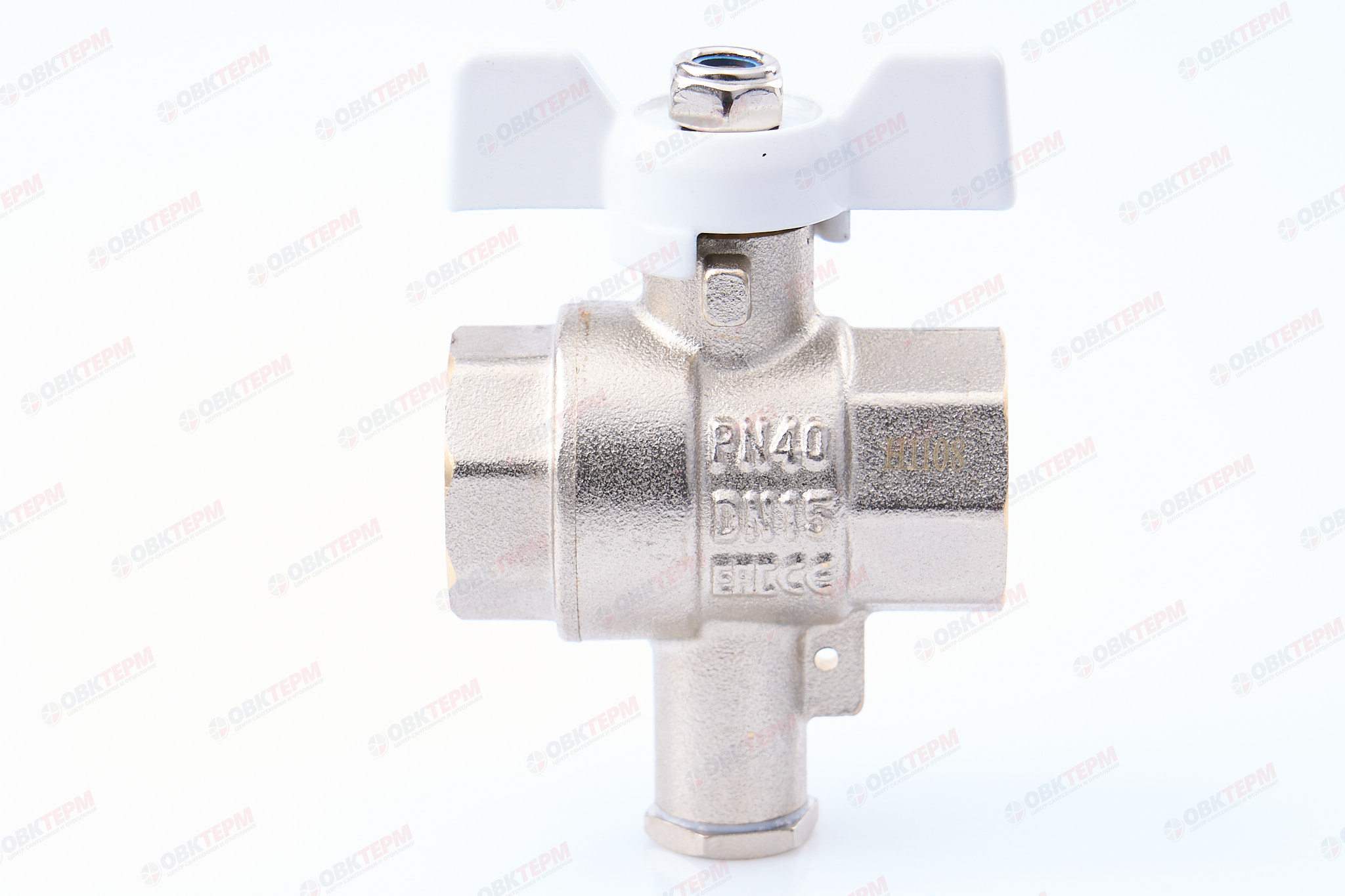 Кран шаровый     TIM      1/2" ВВ   бабочка с подкл датч М10   (60/15 шт) - Изображение №3