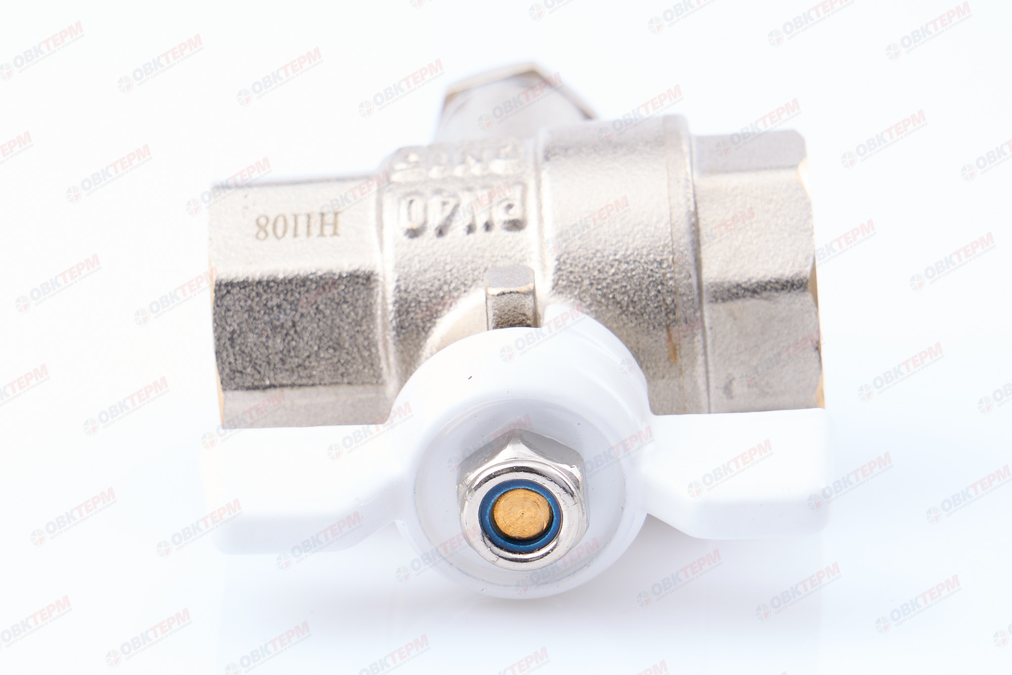 Кран шаровый     TIM      1/2" ВВ   бабочка с подкл датч М10   (60/15 шт) - миниатюра №7