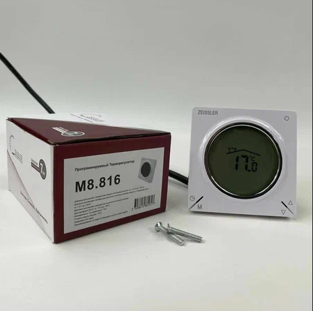 Программируемый Терморегулятор 220В/16А TIM M8.816   (1шт/30ящ) - Изображение №1