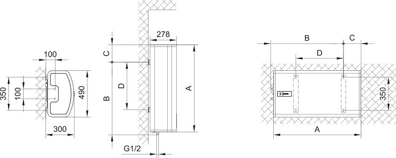 Бойлер   Gorenje  GBFU  100 SIM B6  (2 сухих тэна по 1 кВт, унив.монтаж, в94.8, ш45.4, г46.1) - Изображение №5
