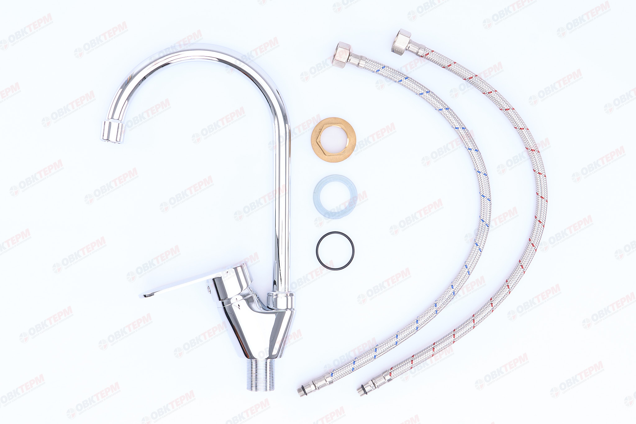 Смеситель д/кухни ZERIX EMA 011 на ГАЙКЕ (10 шт/ящ) - миниатюра №3