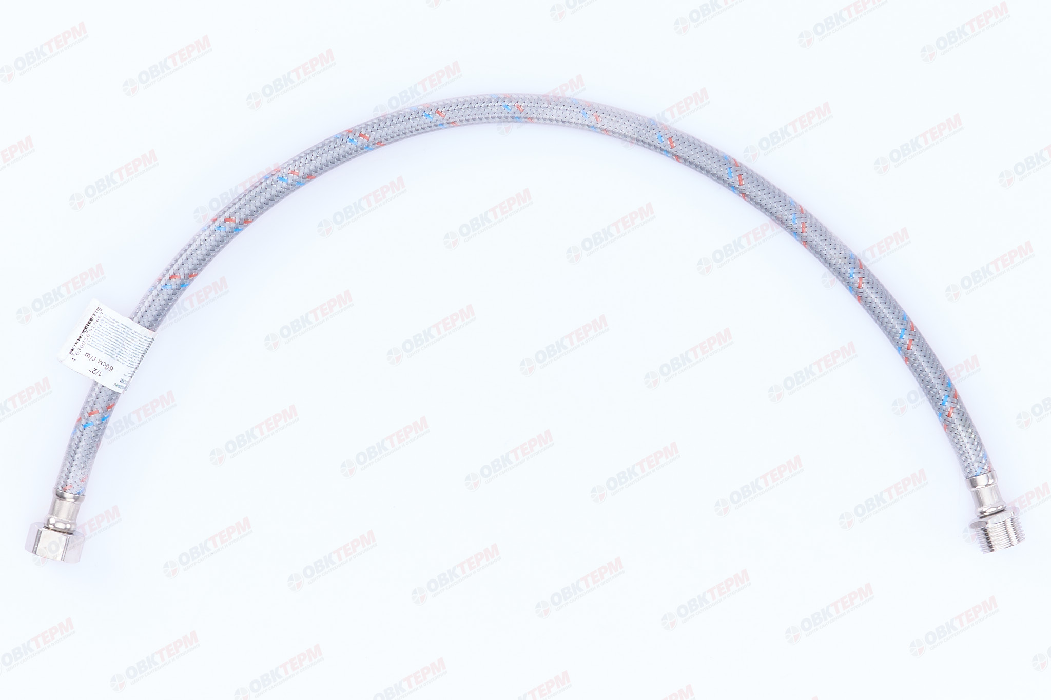 Шланг    1/2"х1/2" ВН, в силикон.обмотке    60 см  "OVERCON"   (100шт/ящ) - Изображение №3