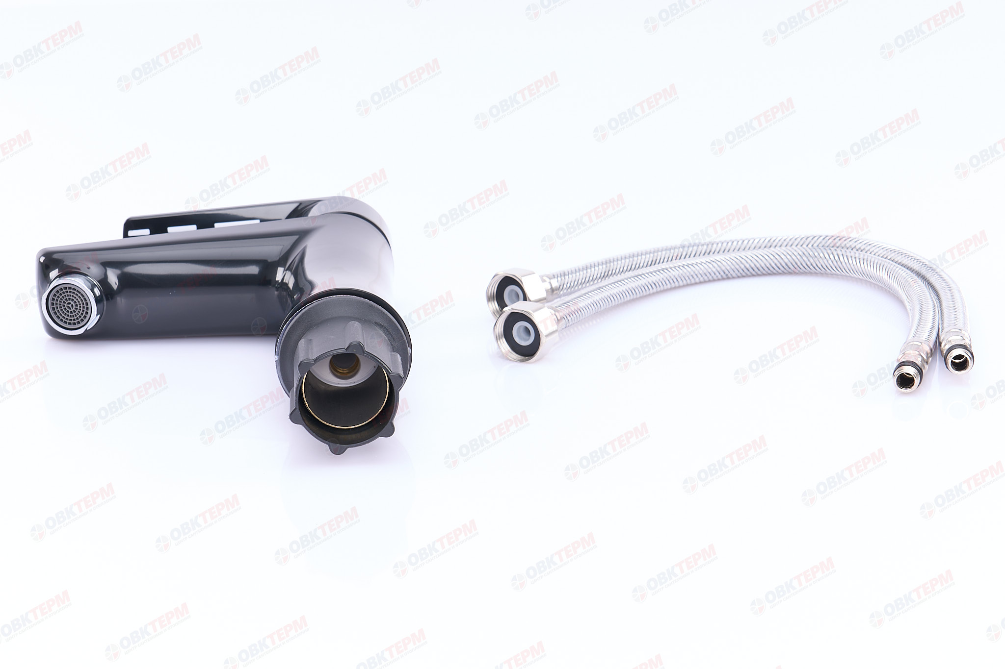 Смеситель д/умывальника BRIMIX 595 шаровый/ АБС пластик (черный) - миниатюра №6