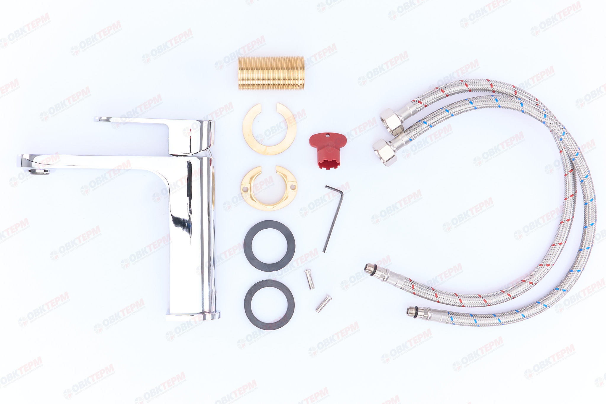 Смеситель д/раковины GAPPO G1083 латунь /хром (Ø35, на гайке) - Изображение №5