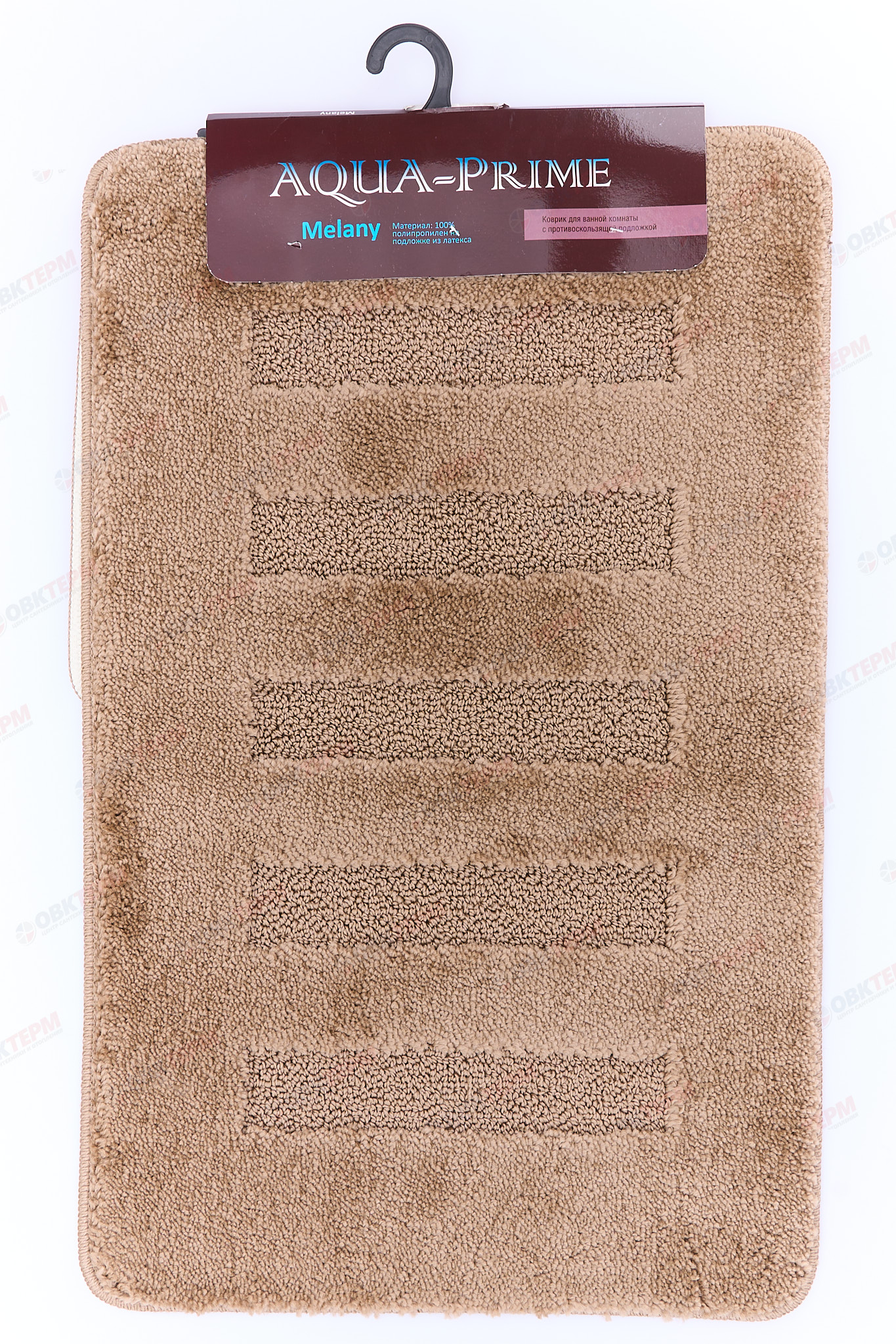 Комплект ковриков для в/к AQUA-PRIME Melany 500х800/400х500мм 20мм (бежевый) - Изображение №2