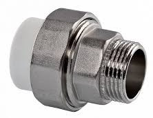Разборное соединение   40 * 1 1/4"  Н    БЕЛОЕ PP-R    (RTP)    (40/5) - миниатюра №2