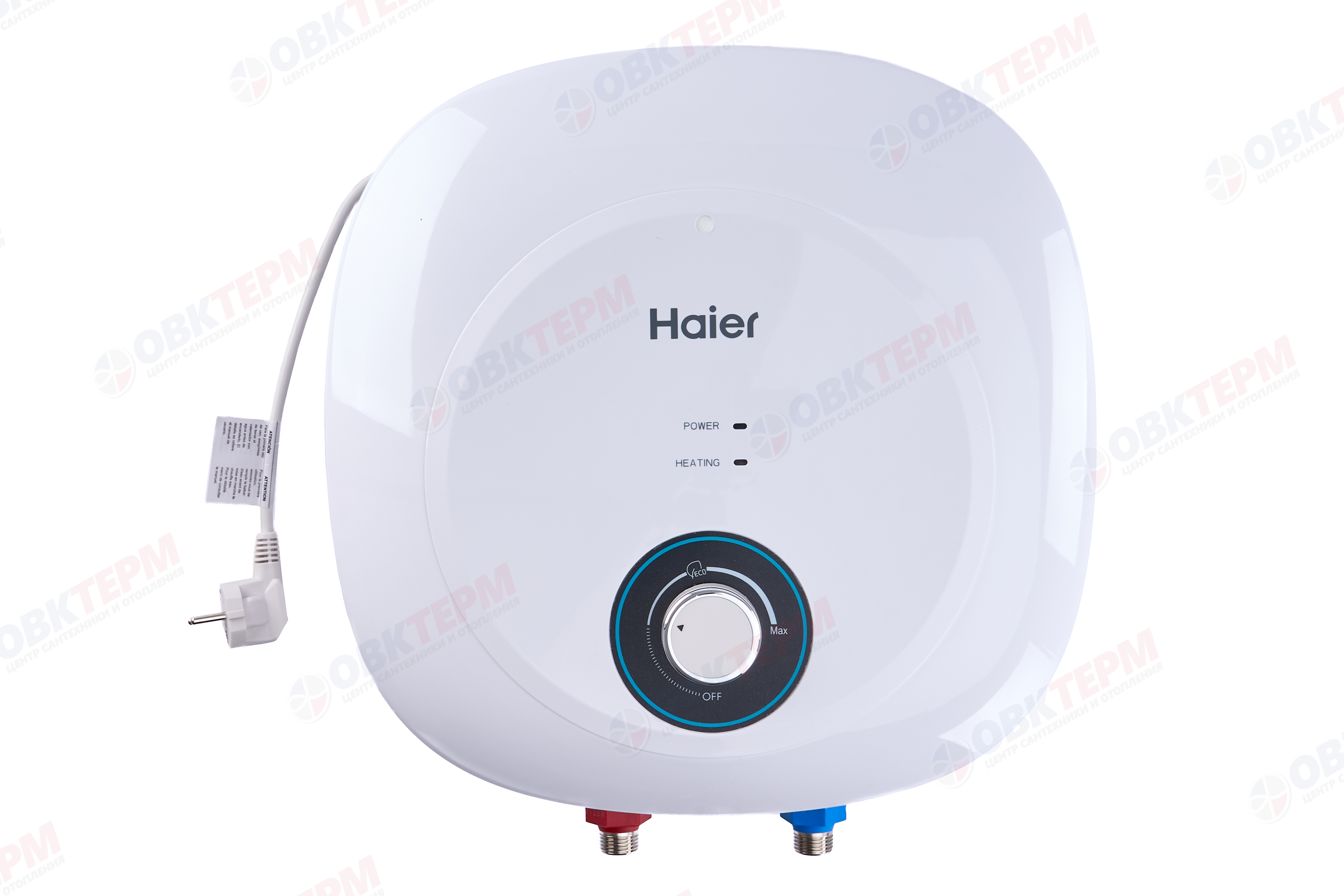Бойлер  Haier ES          10V -MQ1   (надмоечный,белый,тэн 2 кВт, в340,ш340,г290) - Изображение №2