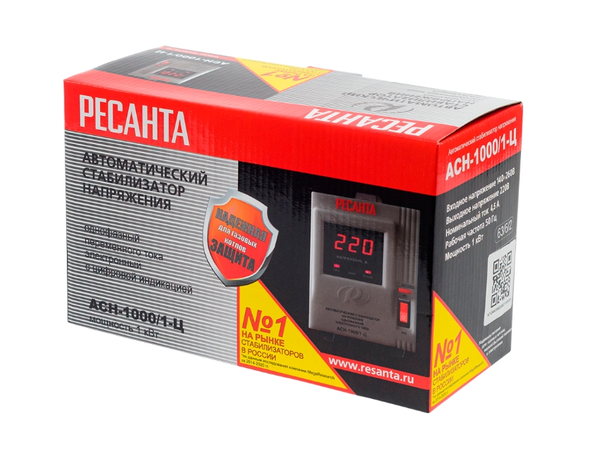 Стабилизатор ACH  - 1000/1-Ц  Ресанта - миниатюра №8