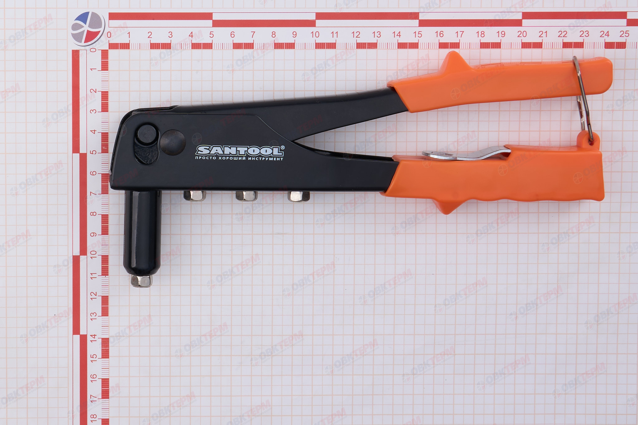 Заклепочник 225 мм, 4 насадки SANTOOL - миниатюра №7