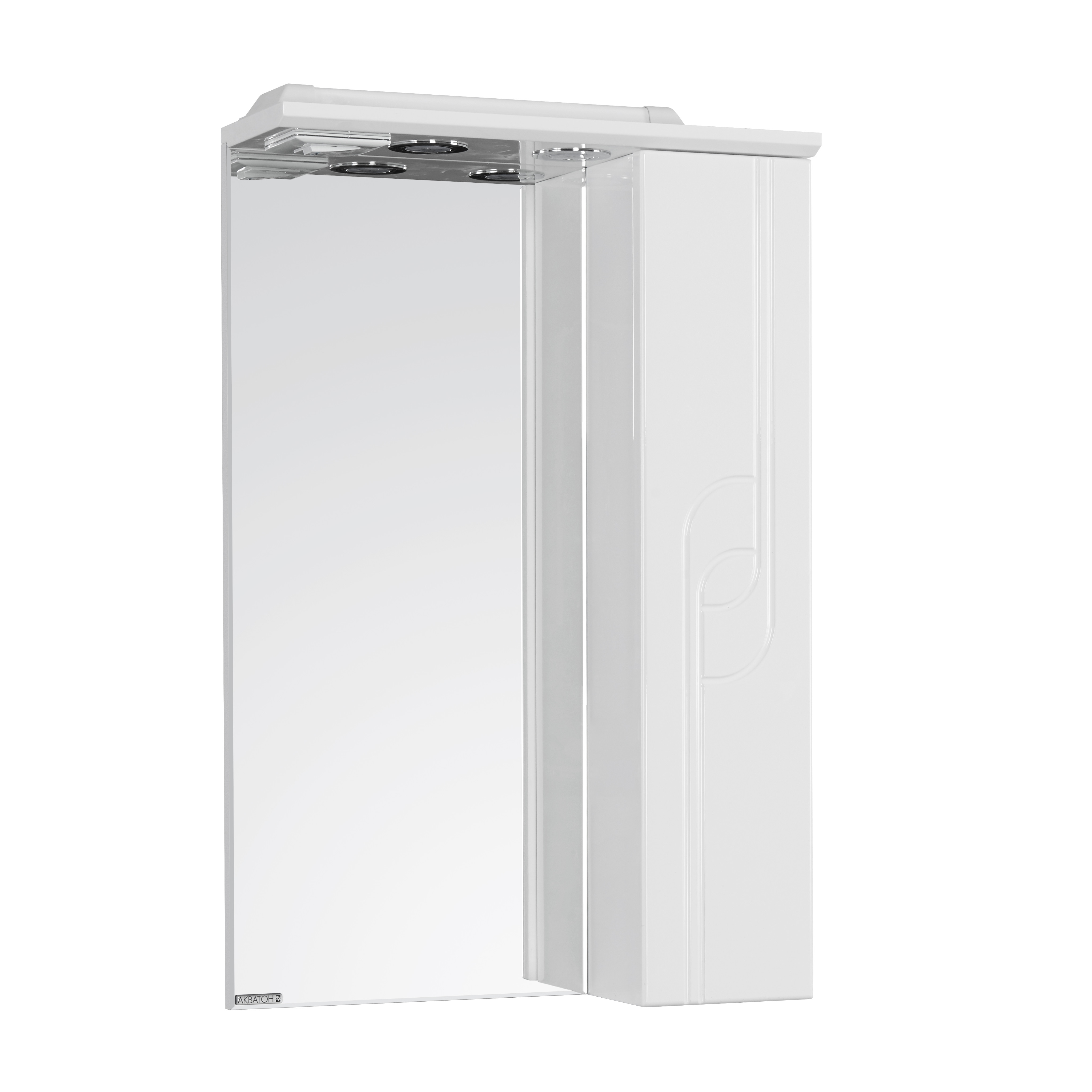 Зеркальный шкаф Aquaton  50 "Панда" правое белый - Изображение №1