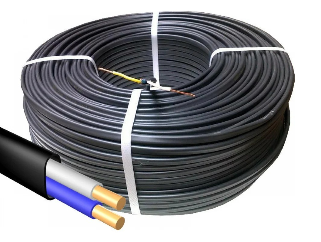 Кабель ВВГ-П 2х1,5 (нг-LS) (100м) ЭНЕРГОМИР - Изображение №1