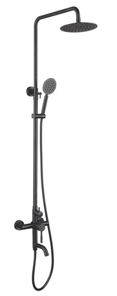 Душ/система нерж/сталь MIXXUS SUS-009-J BLACK  SUS304  (6 шт/ящ) - Изображение №1