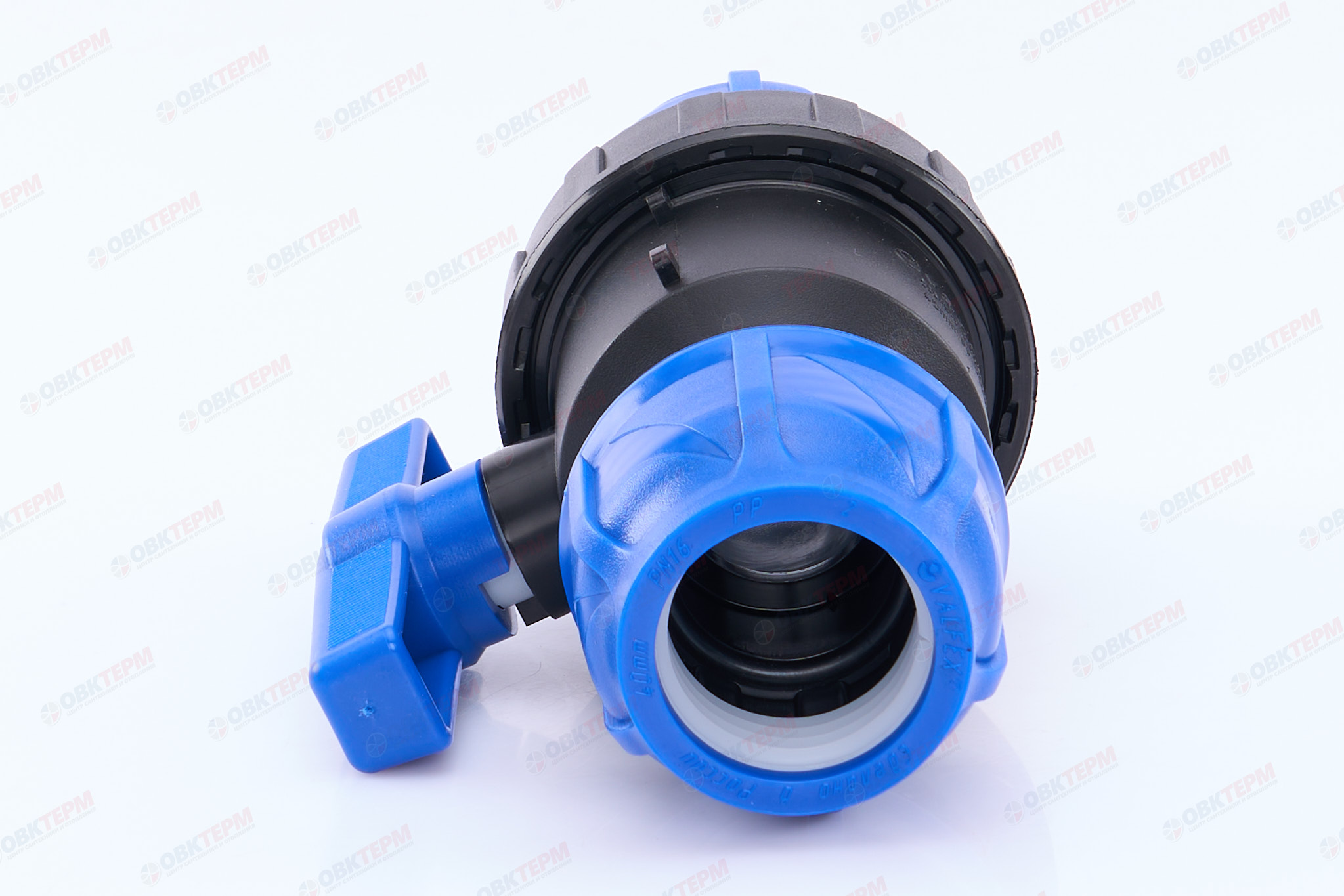 Кран       40  зажим     ПНД (VALFEX) (12/2) - миниатюра №3