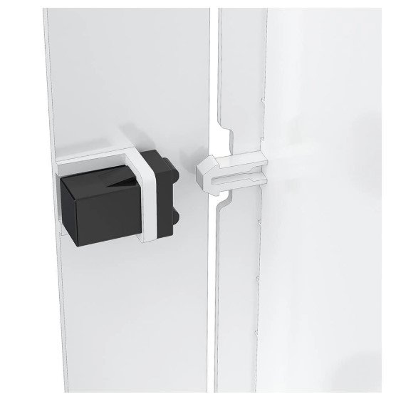 Люк ревизионный EVECS LN фланец 200*300, нажимной 223*323 пластик Эра - миниатюра №6