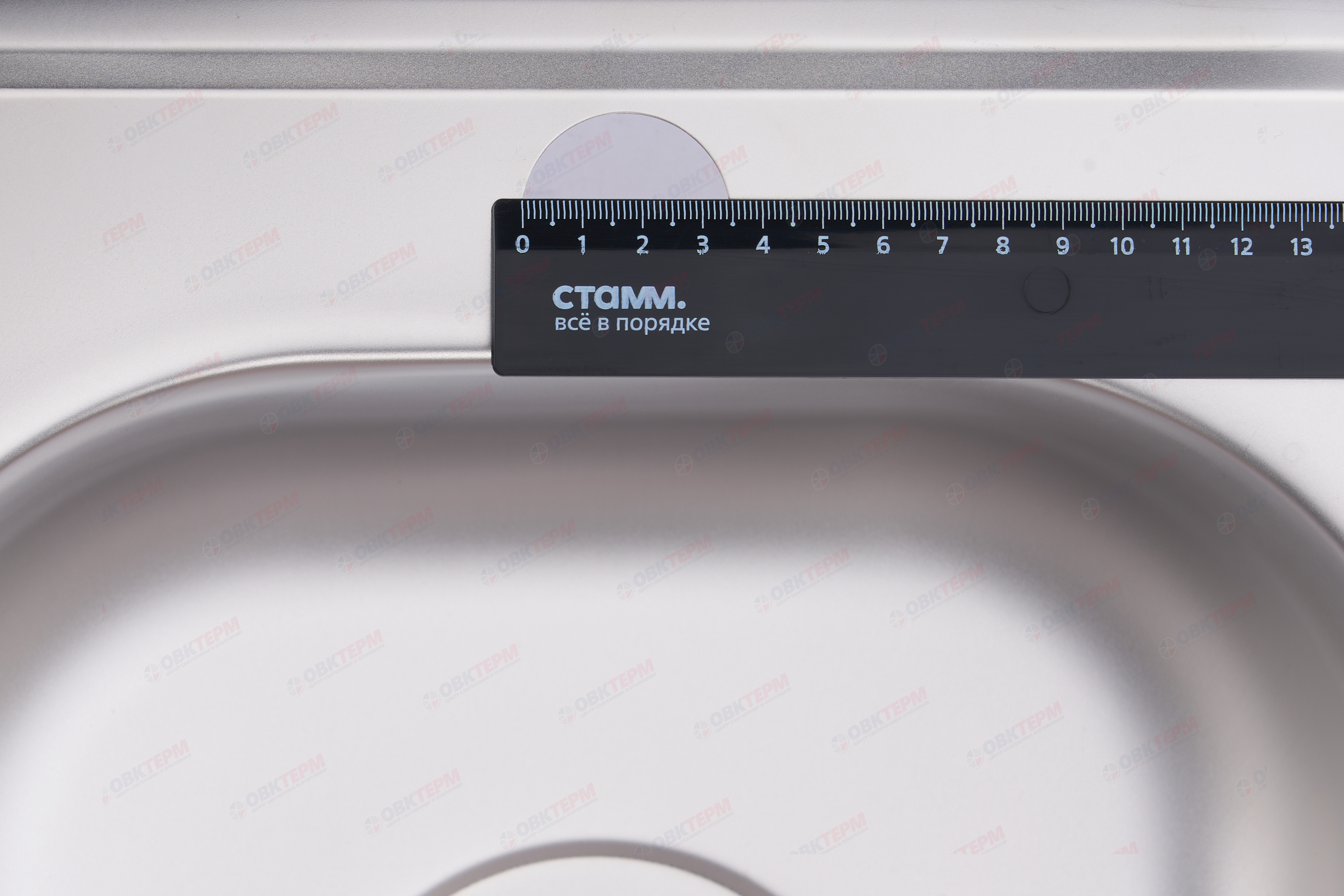 ZERIX мойка Z3838-06-160E (SATIN) ВРЕЗНАЯ /сифон (10шт/ящ) - миниатюра №9