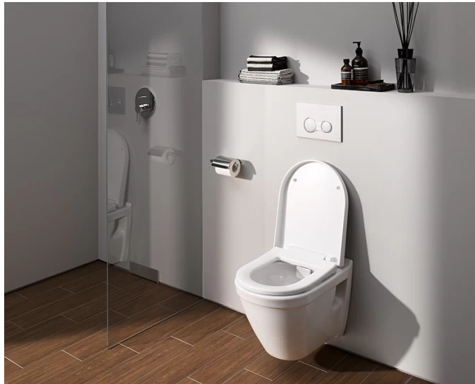 Унитаз подвесной VITRA "S50 Rim-Ex", безободковый, без сиденья, (Ш400хВ400хГ600) - миниатюра №5