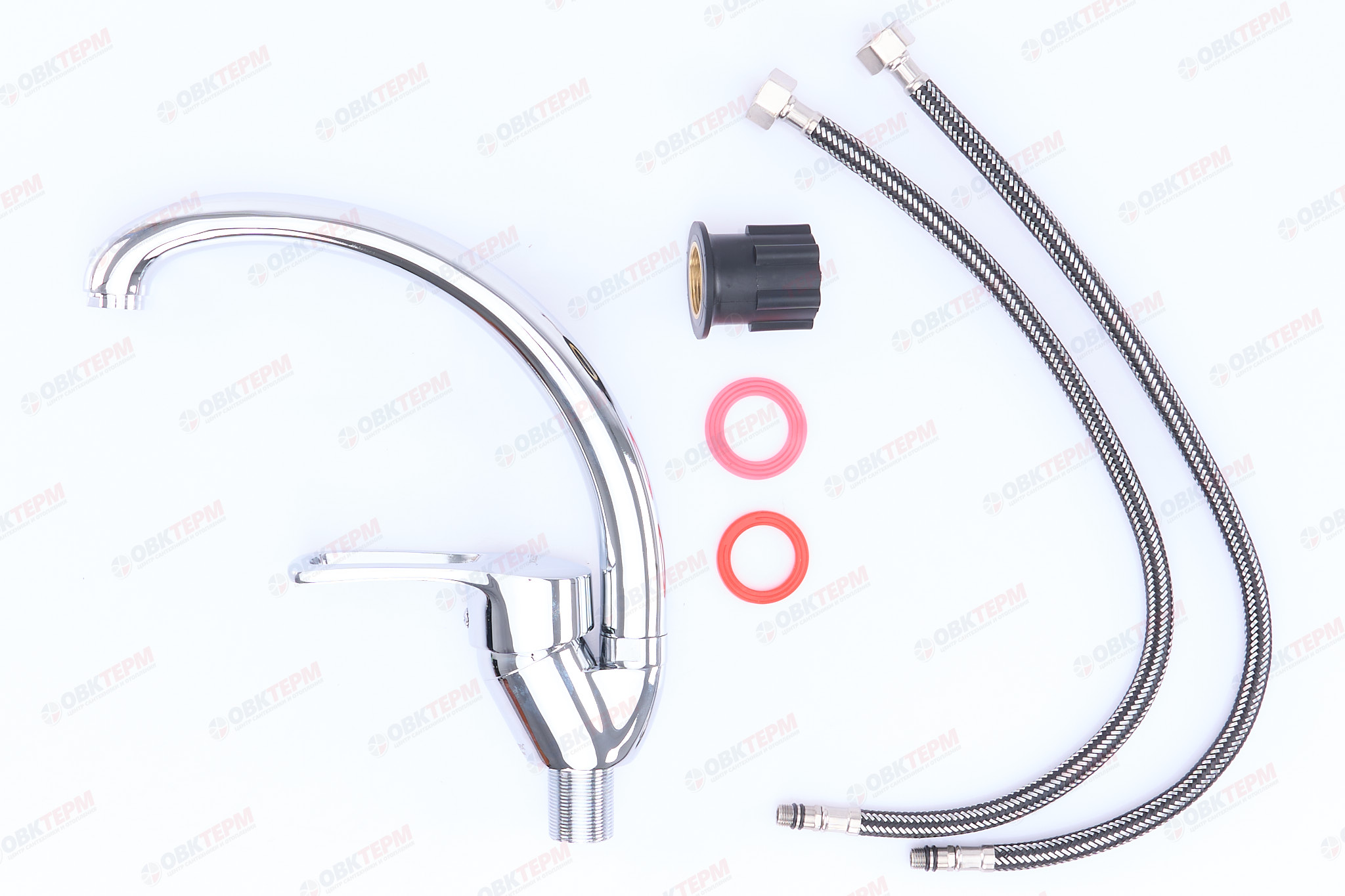 Смеситель д/кухни ZERIX TEO-4  181 Ø40 ГАЙКА   (10 шт/ящ) - миниатюра №3