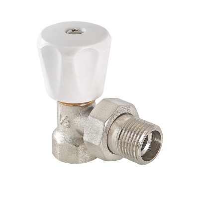 Клапан ручной для рад.  угловой 1/2"     (9уп/135ящ) - Изображение №1