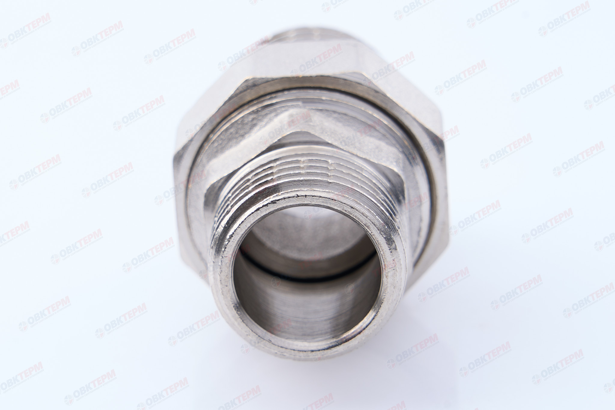 Американка прямая разъемная        1/2" нн  никель    Valtec       (120ящ/10уп) - Изображение №3