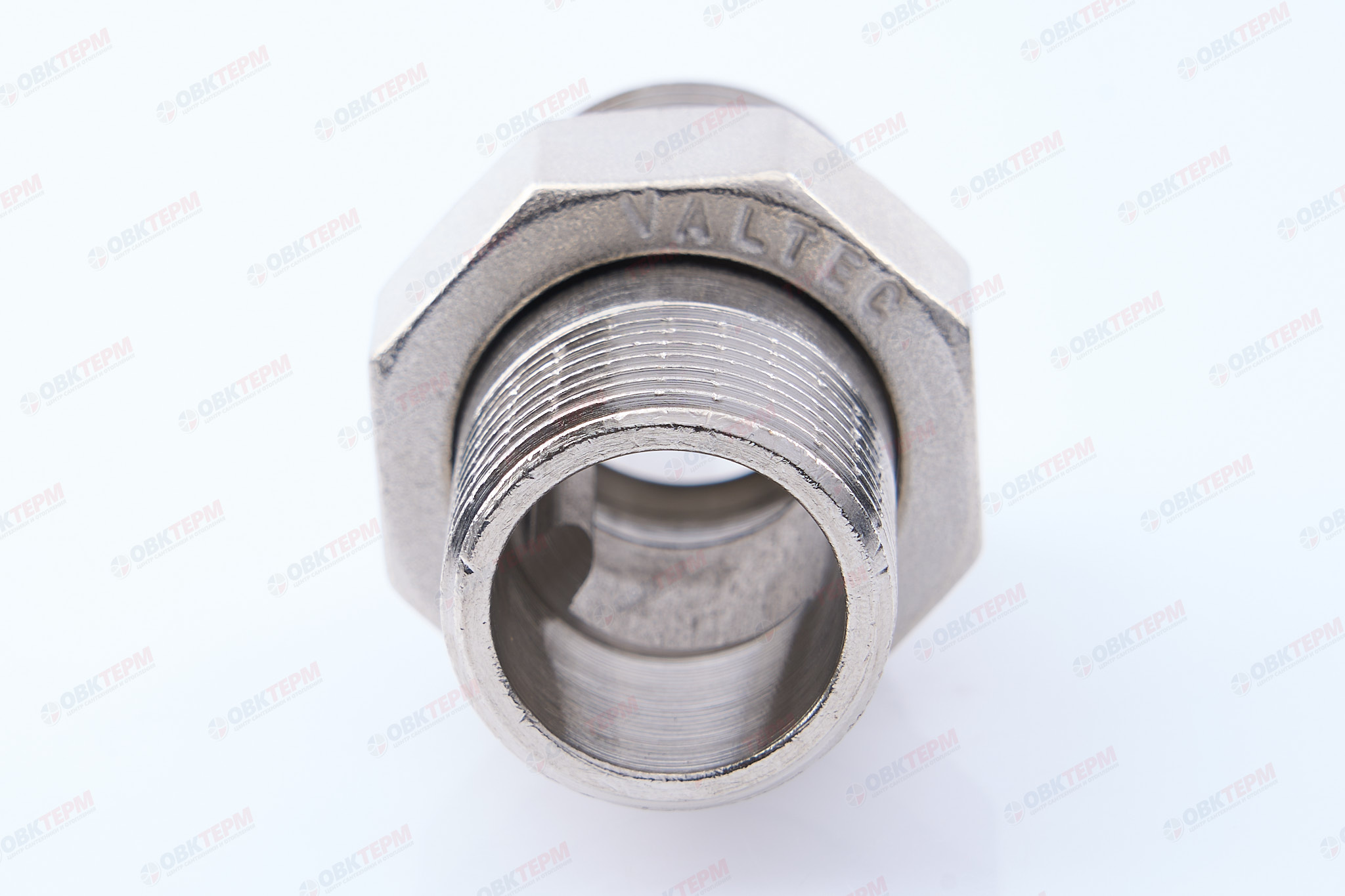 Американка прямая разъемная        3/4" нн никель    Valtec          (70ящ/10уп) - миниатюра №8