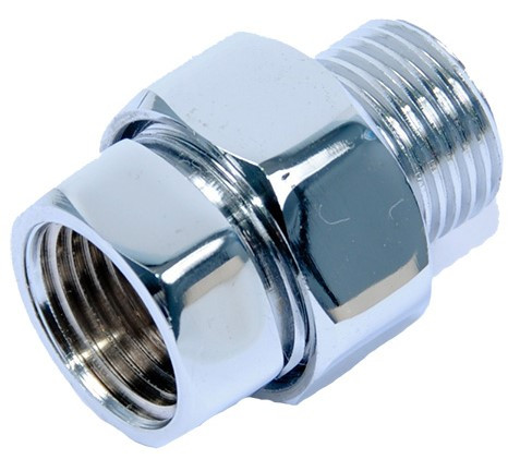 Американка хром TIM   1/2" прямая   (10шт/120ящ) - миниатюра №3