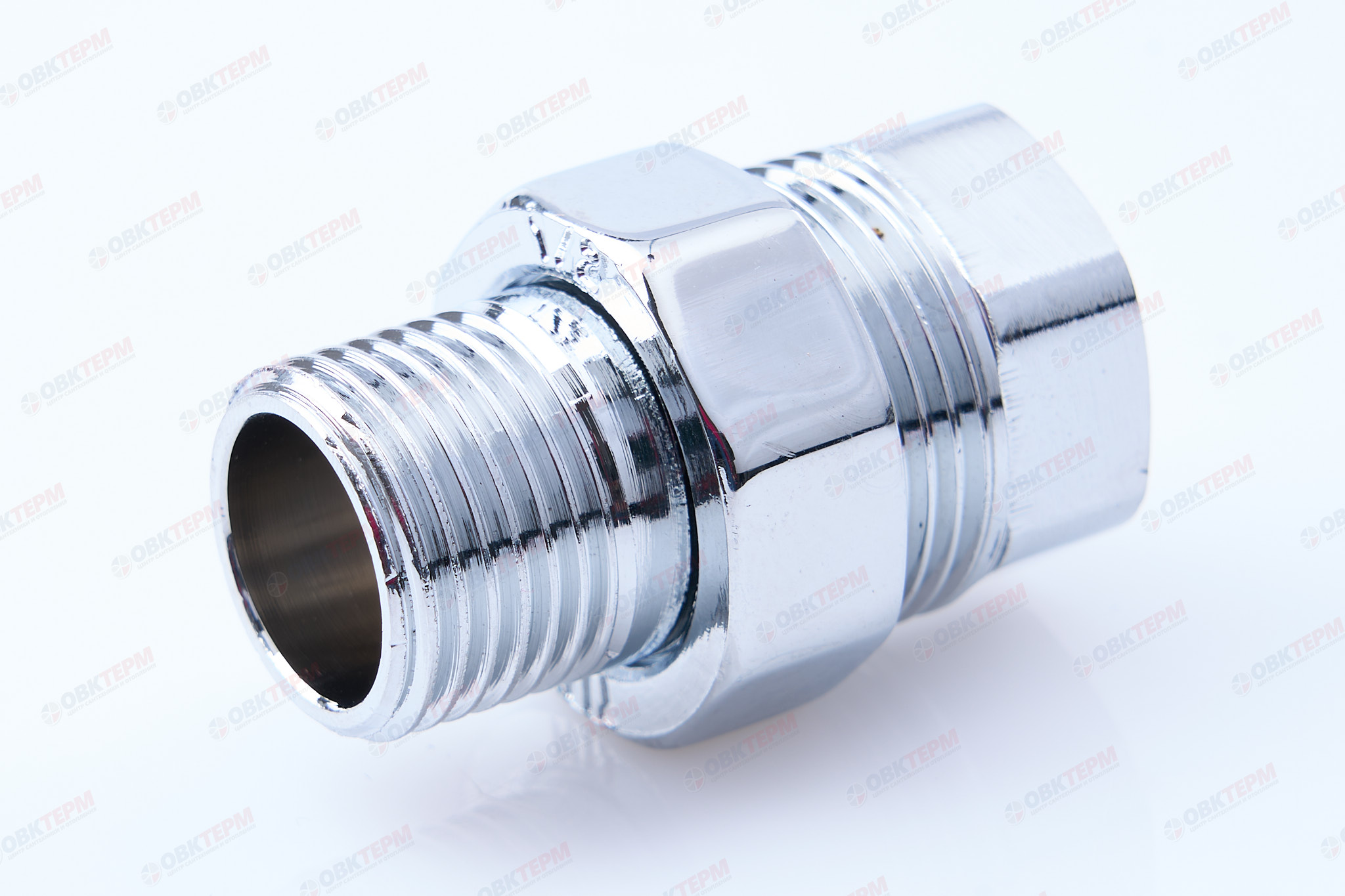 Американка хром TIM   1/2" прямая   (10шт/120ящ) - изображение №1
