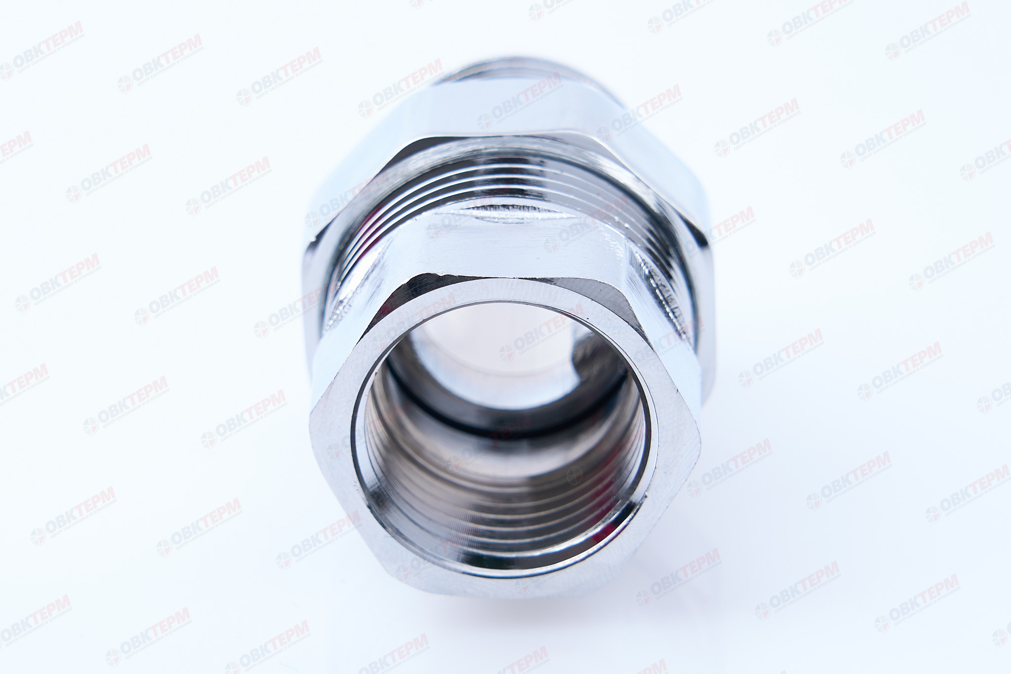Американка хром TIM   1/2" прямая   (10шт/120ящ) - миниатюра №6
