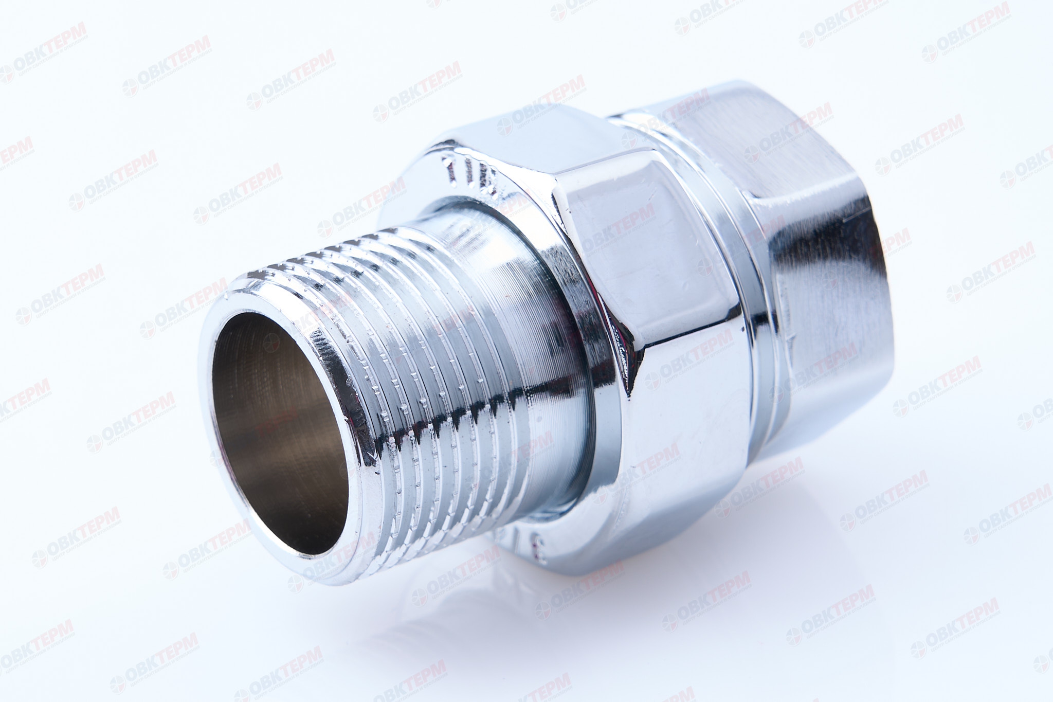 Американка хром TIM   3/4" прямая   (15шт/60ящ) - изображение №1