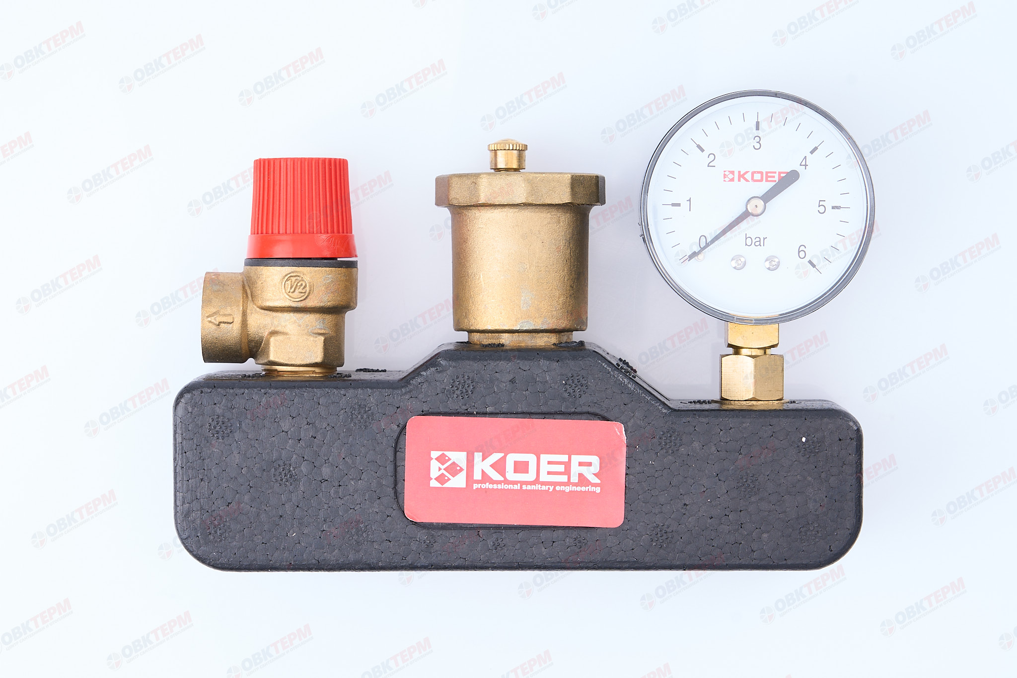 Группа безопасности котла KOER  1"(в термоизоляции) (KR.105РТ)  (3 бар)  (50 шт) - Изображение №1