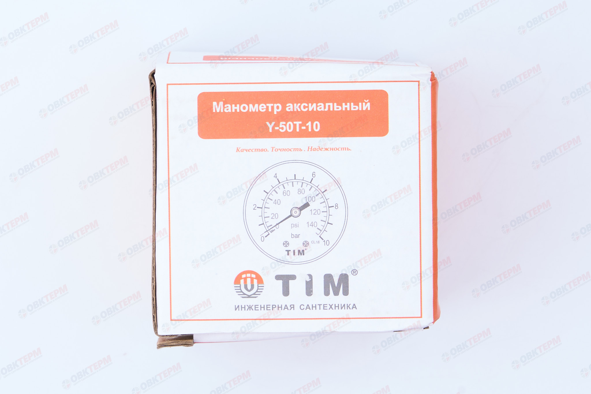 МАНОМЕТР  10 атм заднее подключение TIM   (1шт/60ящ) - Изображение №5