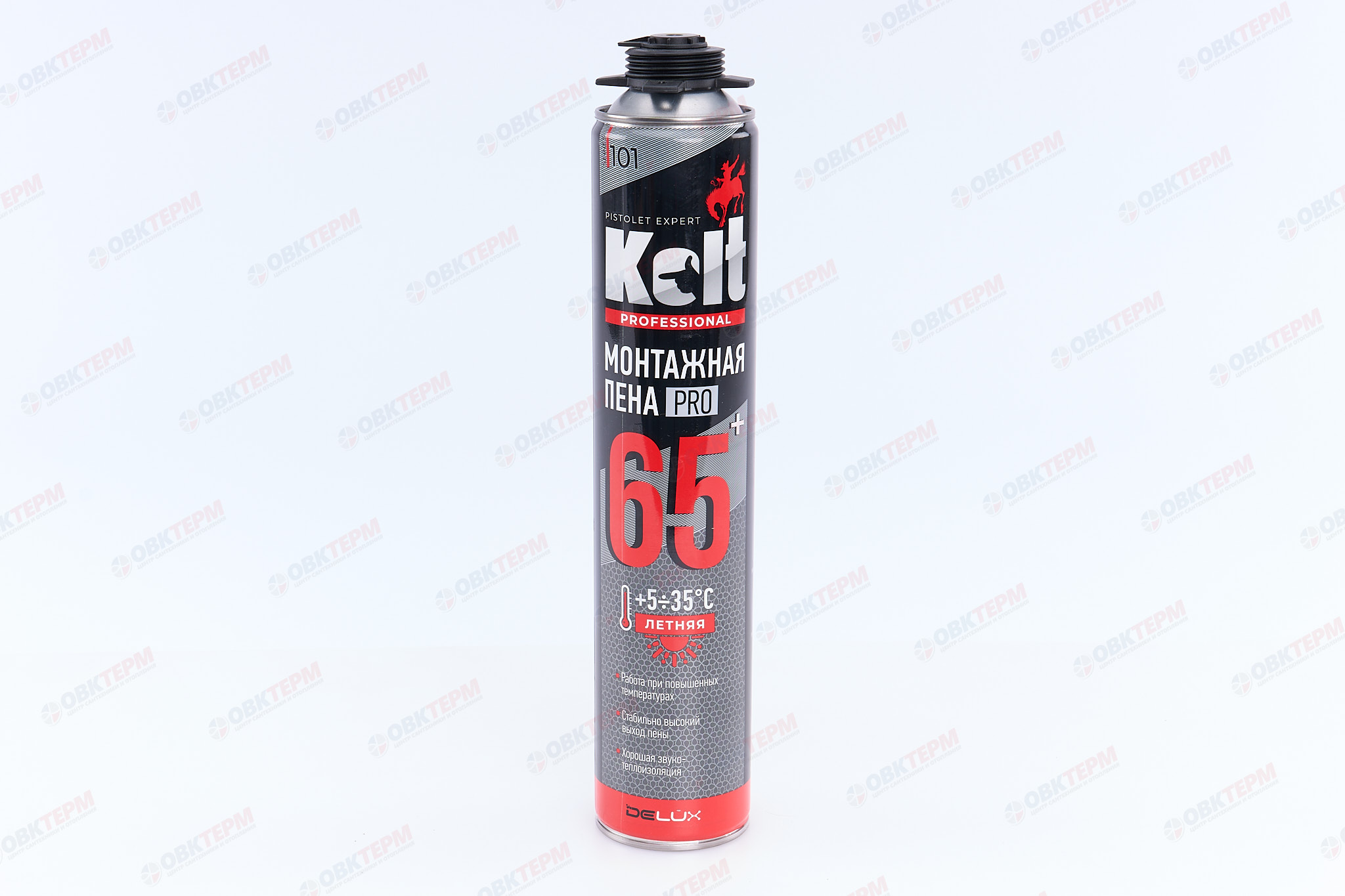 Пена монтажная KOLT PRO 65+ Летняя 950 гр (пистолет) - Изображение №1
