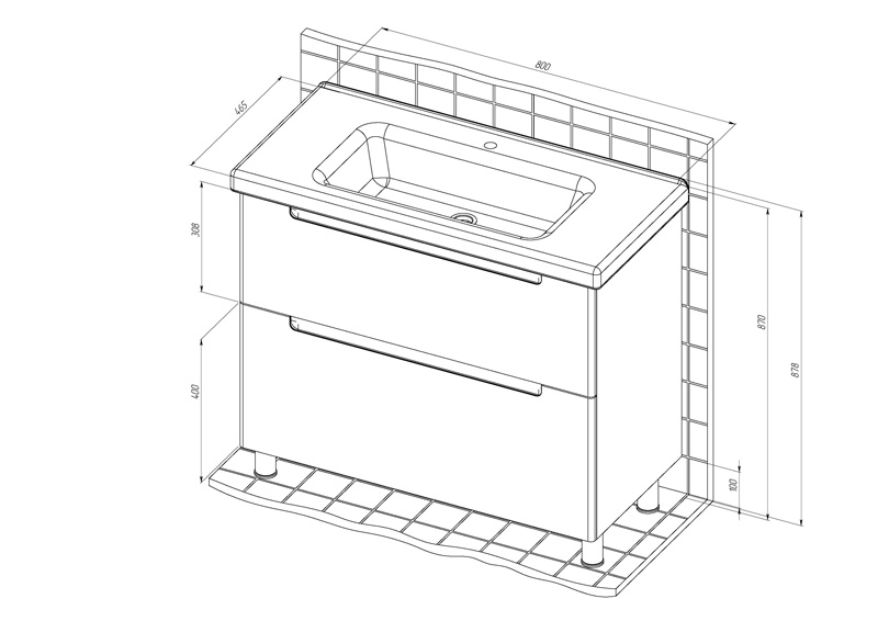 Эстель Тумба Briz из ДСП и МДФ т8-100 (ум. Prato/ Гармония) - миниатюра №7