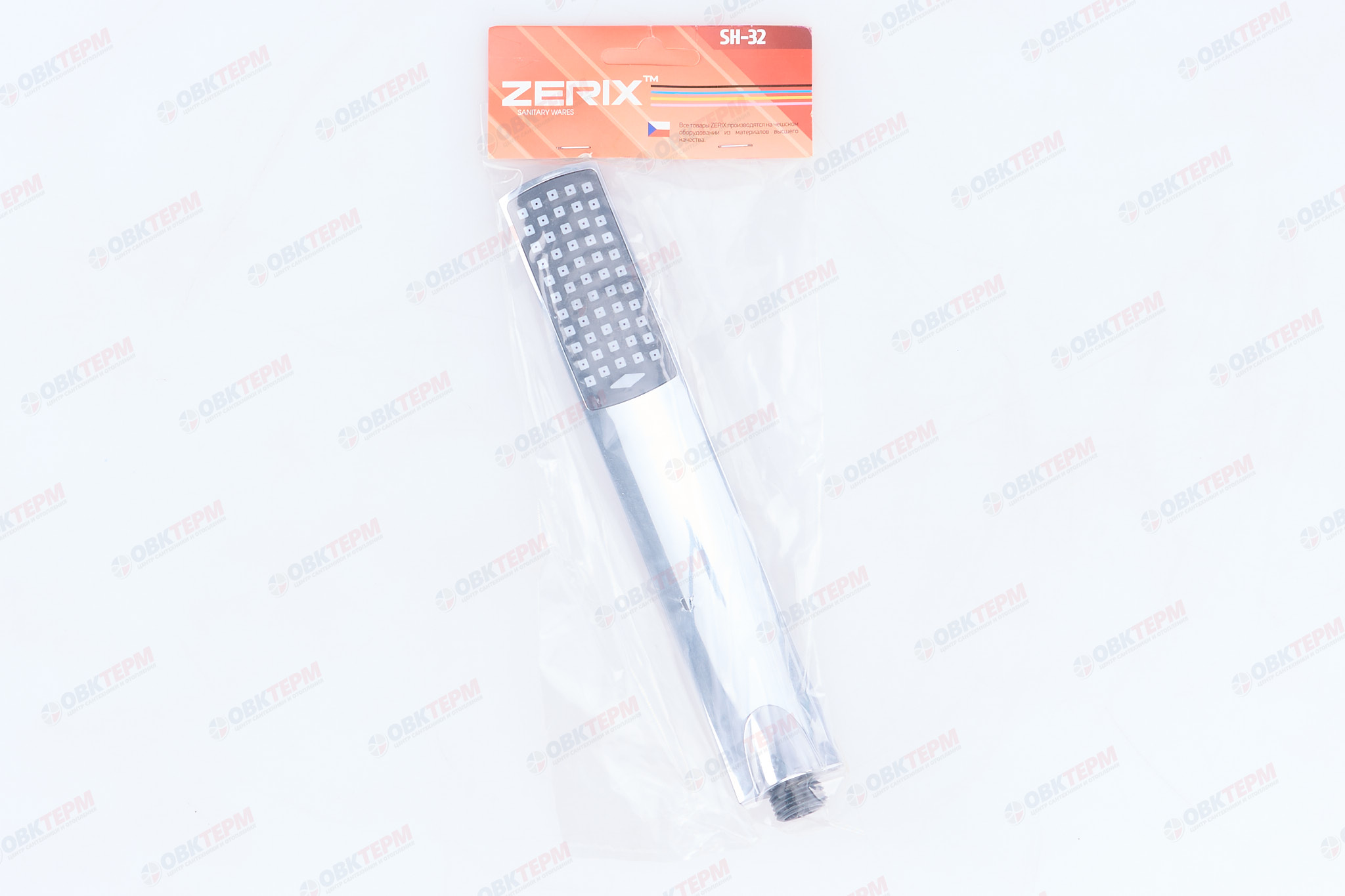 Лейка д/душа ручная ZERIX  SH-32 ( 1 режим) (100 шт/ящ) - миниатюра №6