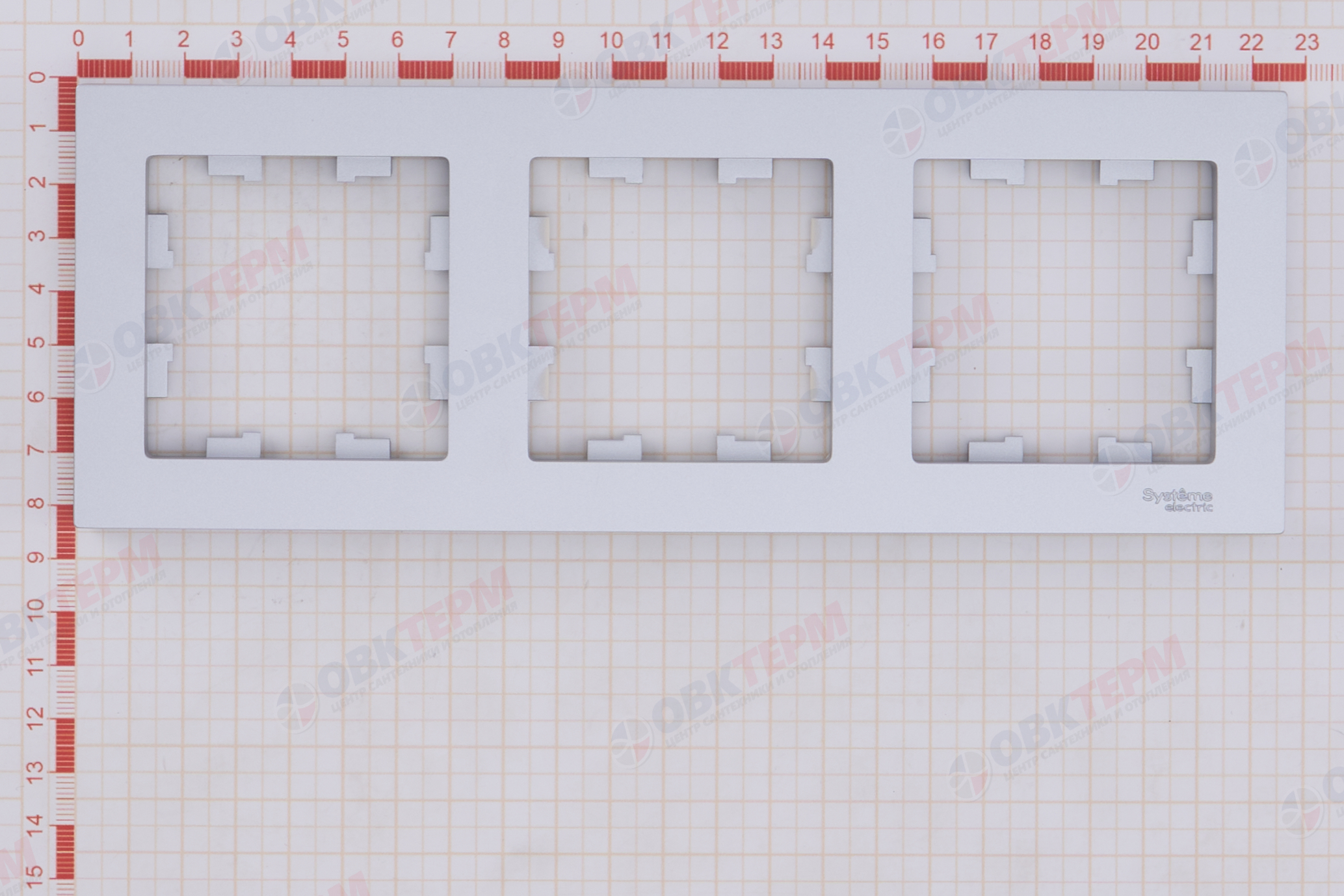 Рамка 3-м Алюминий AtlasDesign Systeme Electric - миниатюра №7