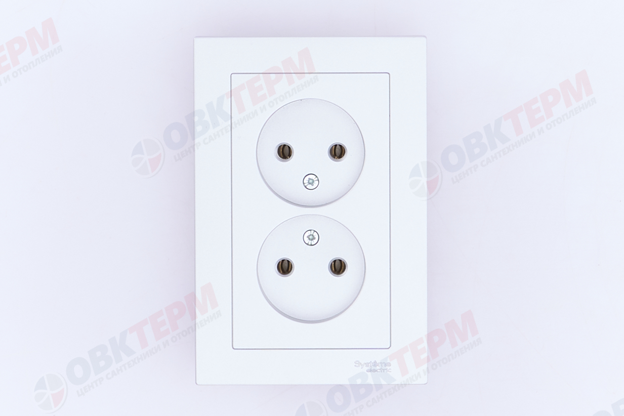 Розетка б/з в сборе двойная 16А Алюминий AtlasDesign Systeme Electric - Изображение №5