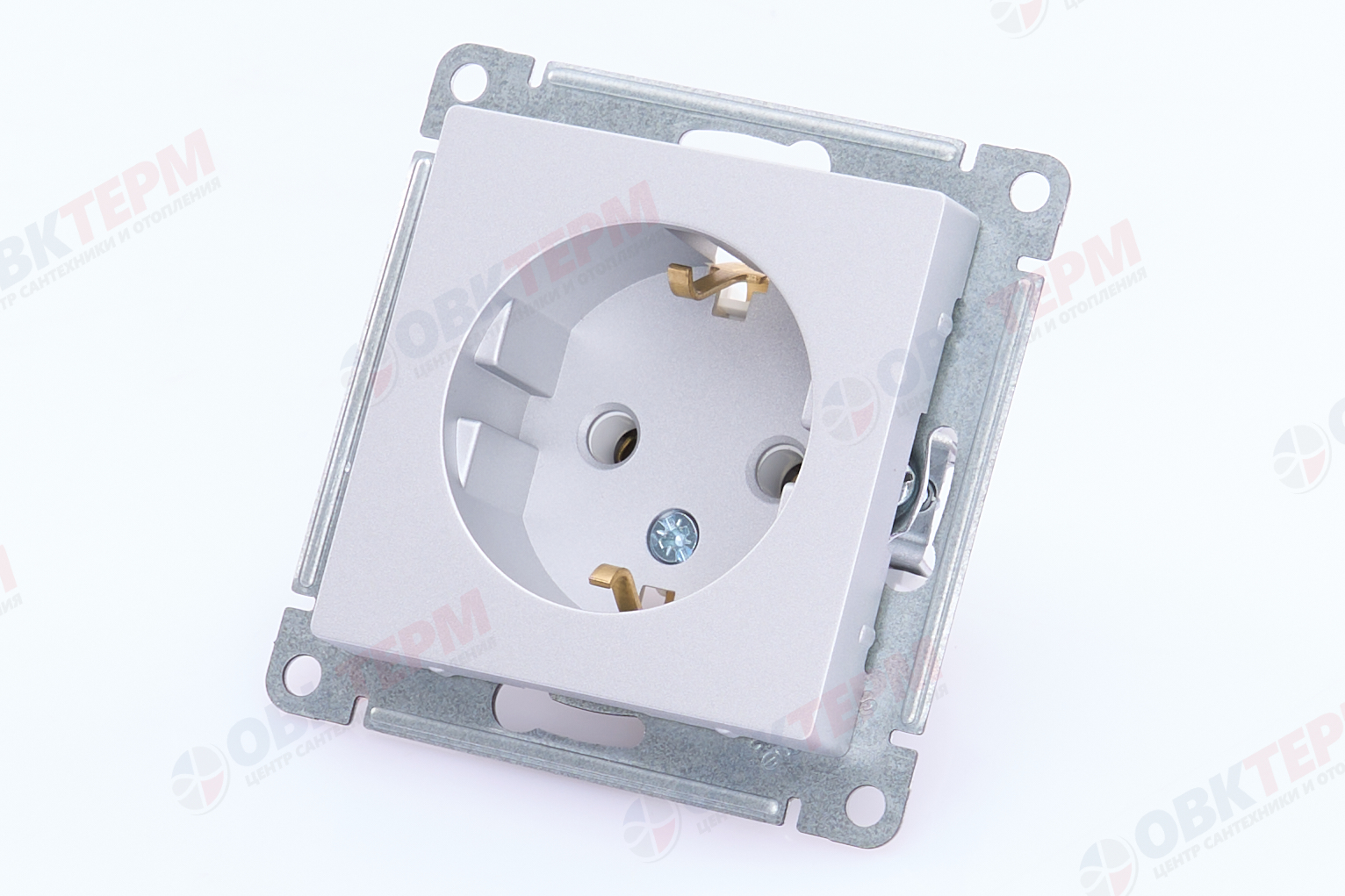 Розетка с/з 16А, механизм Алюминий AtlasDesign Systeme Electric - Изображение №4