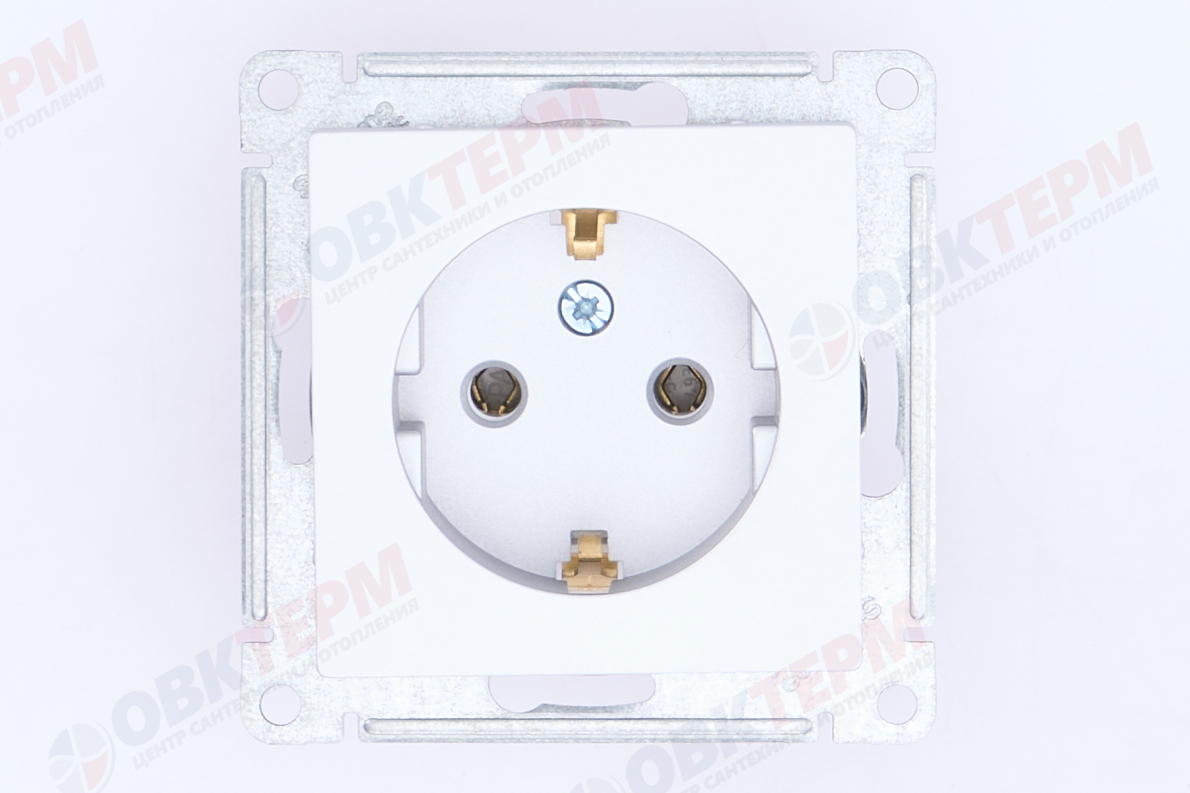 Розетка с/з 16А, механизм Алюминий AtlasDesign Systeme Electric - Изображение №5
